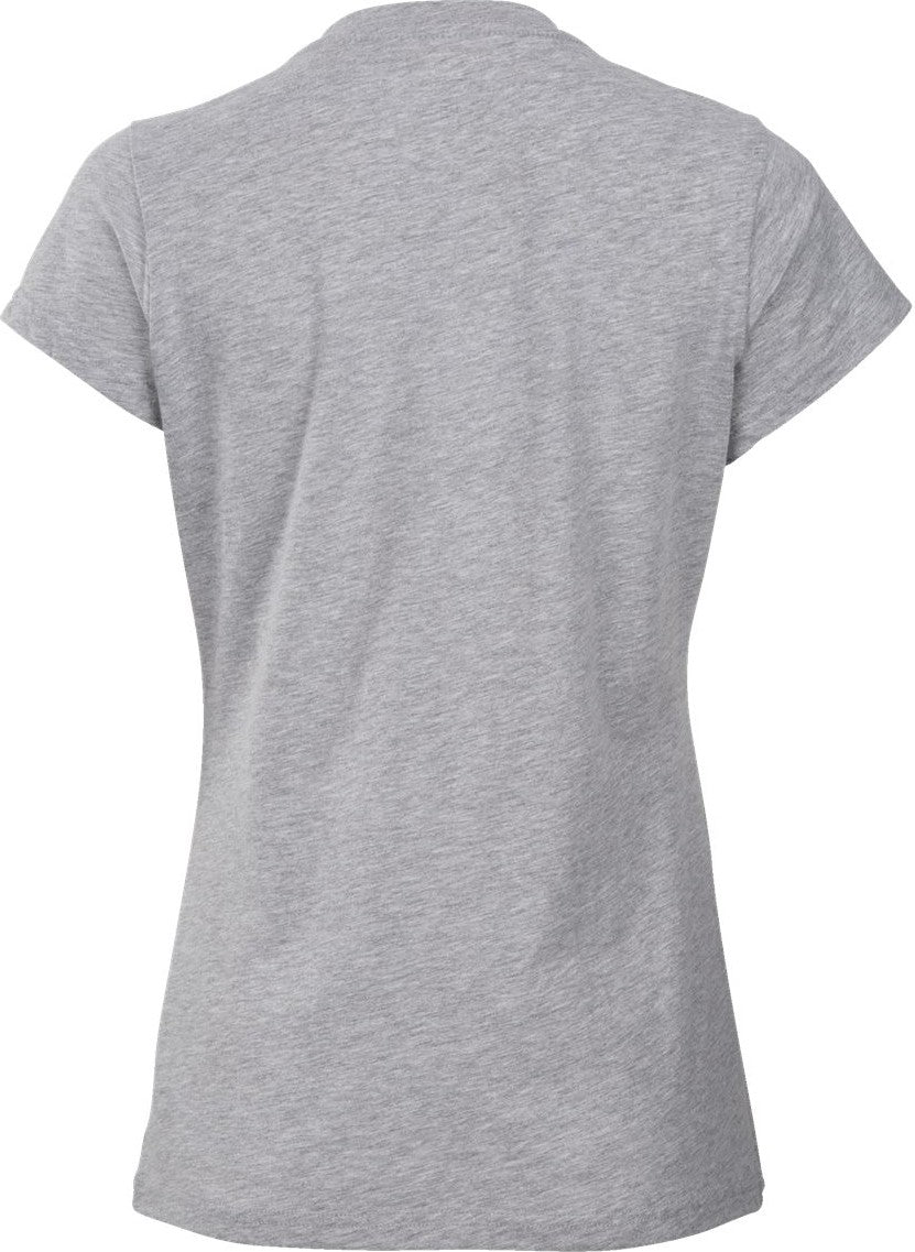 Front View of Oxford Heather Women's Essential T-shirt - BW2104