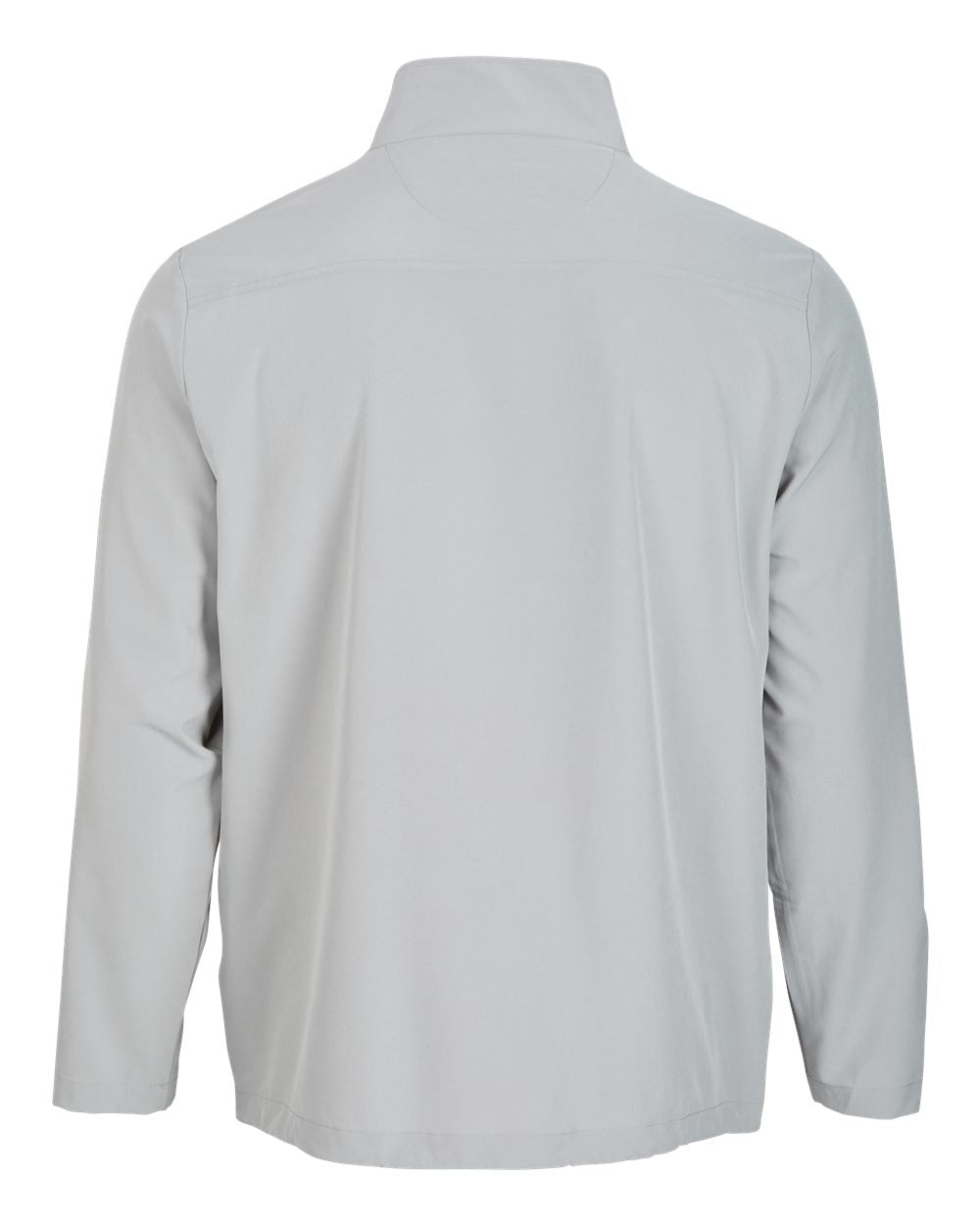 Front View of Oxford Quarter-Zip Stretch Pullover - BM5206