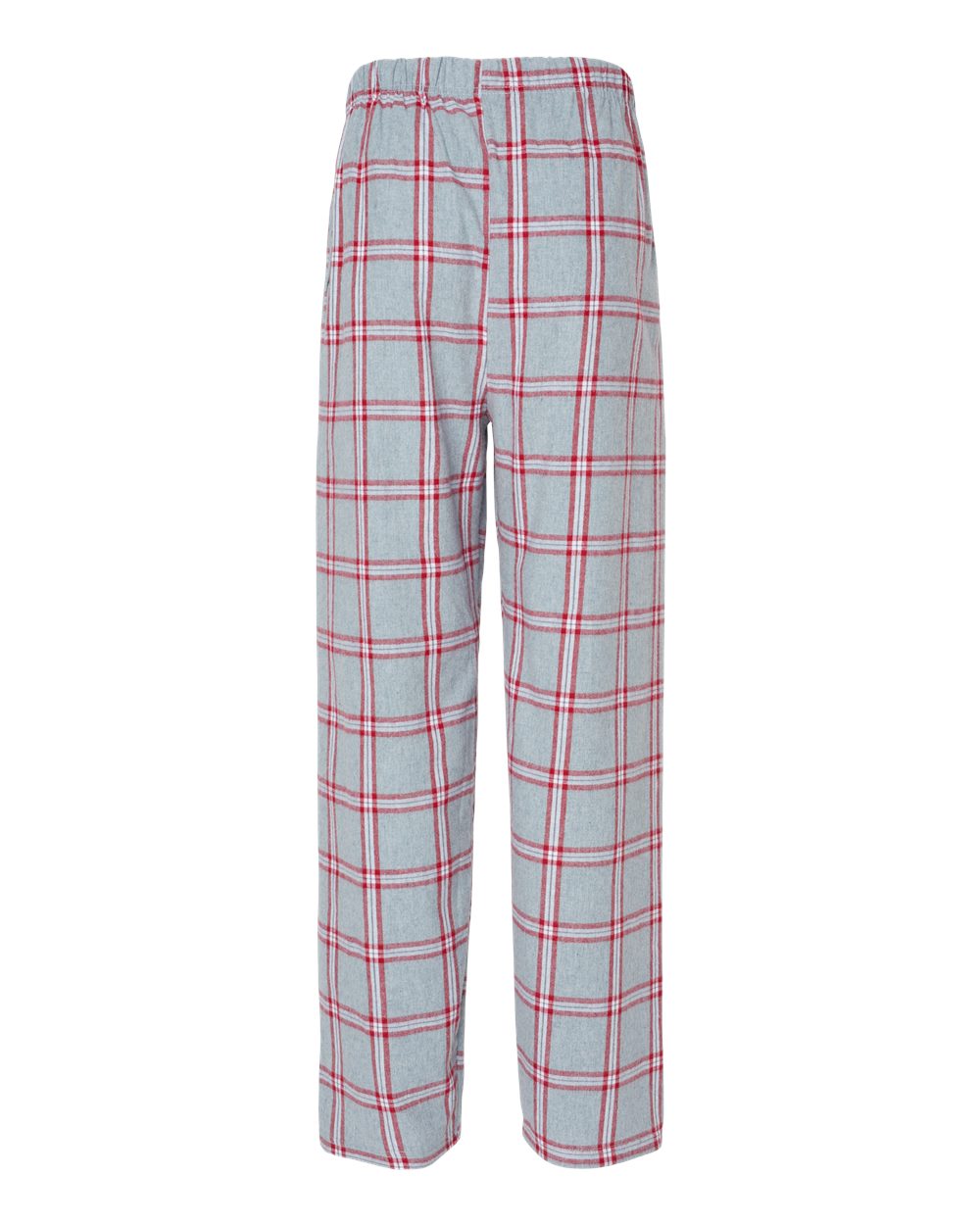 Front View of Oxford Red Tomboy Plaid Harley Flannel Pants - BM6624