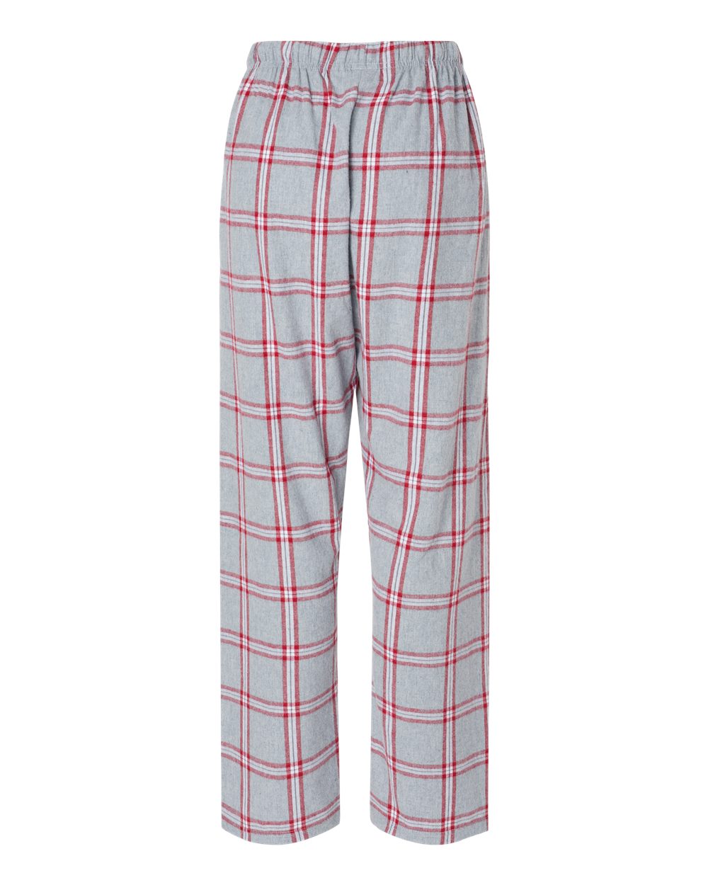 Front View of Oxford Red Tomboy Plaid Women's Haley Flannel Pants - BW6620