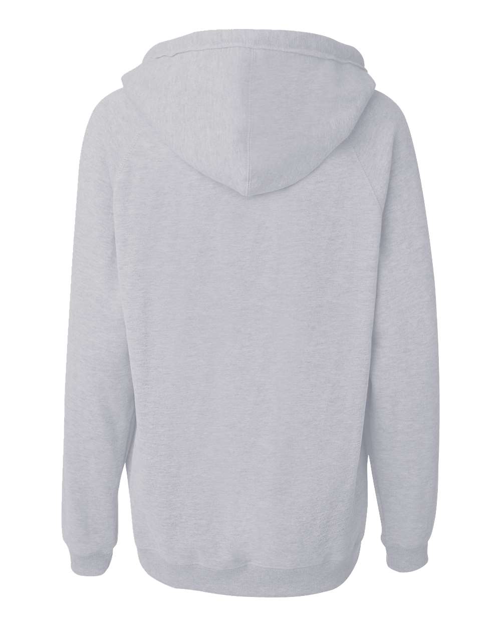 Front View of Oxford Women's Sueded V-Neck Hooded Sweatshirt - 8836