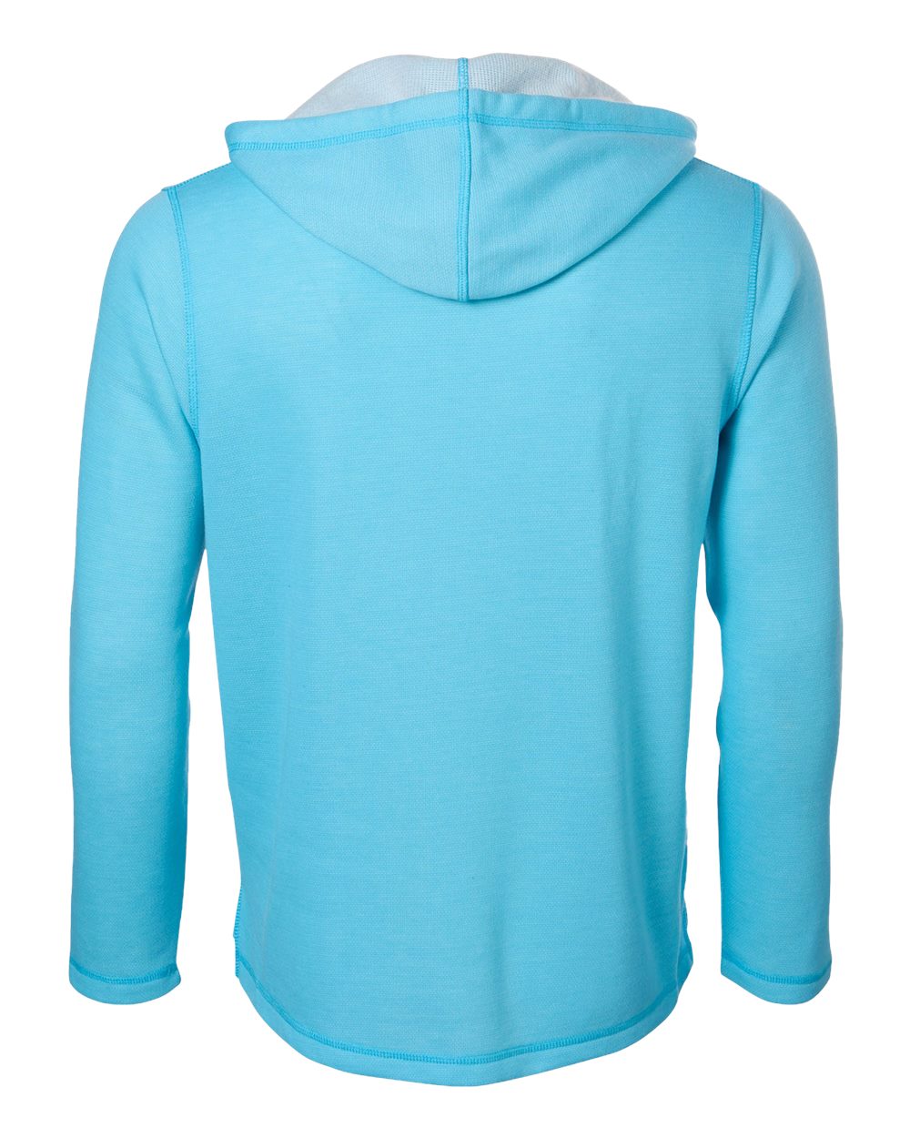 Front View of Pacific Blue Heather Baja Pullover - BM5301