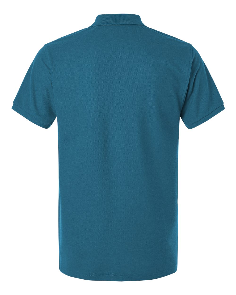 Front View of Pacific Blue Pique Polo - 62800