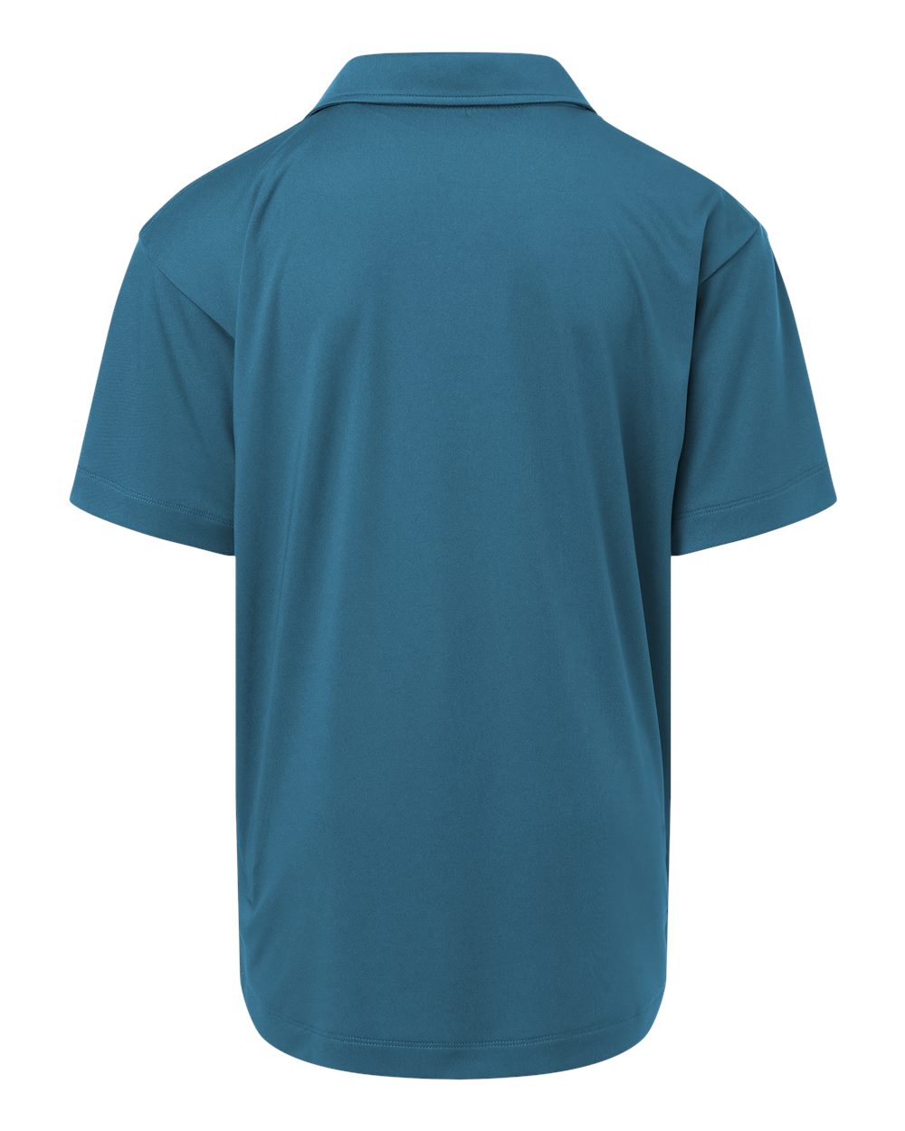 Front View of Pacific Blue Pro-Lock Youth Performance Polo - 41800Y