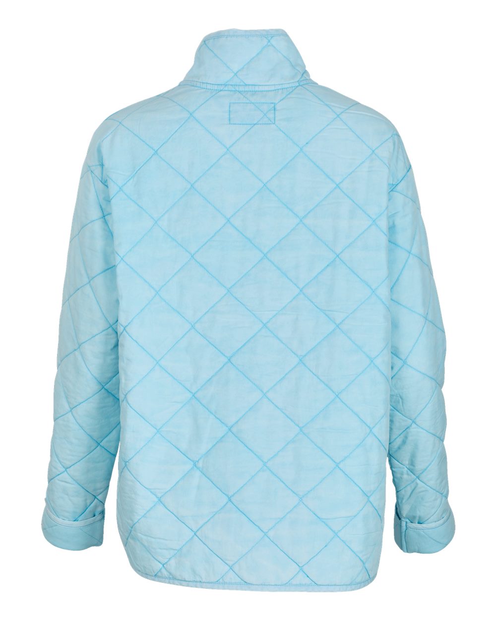 Front View of Pacific Blue Women's Quilted Market Jacket - BW8102
