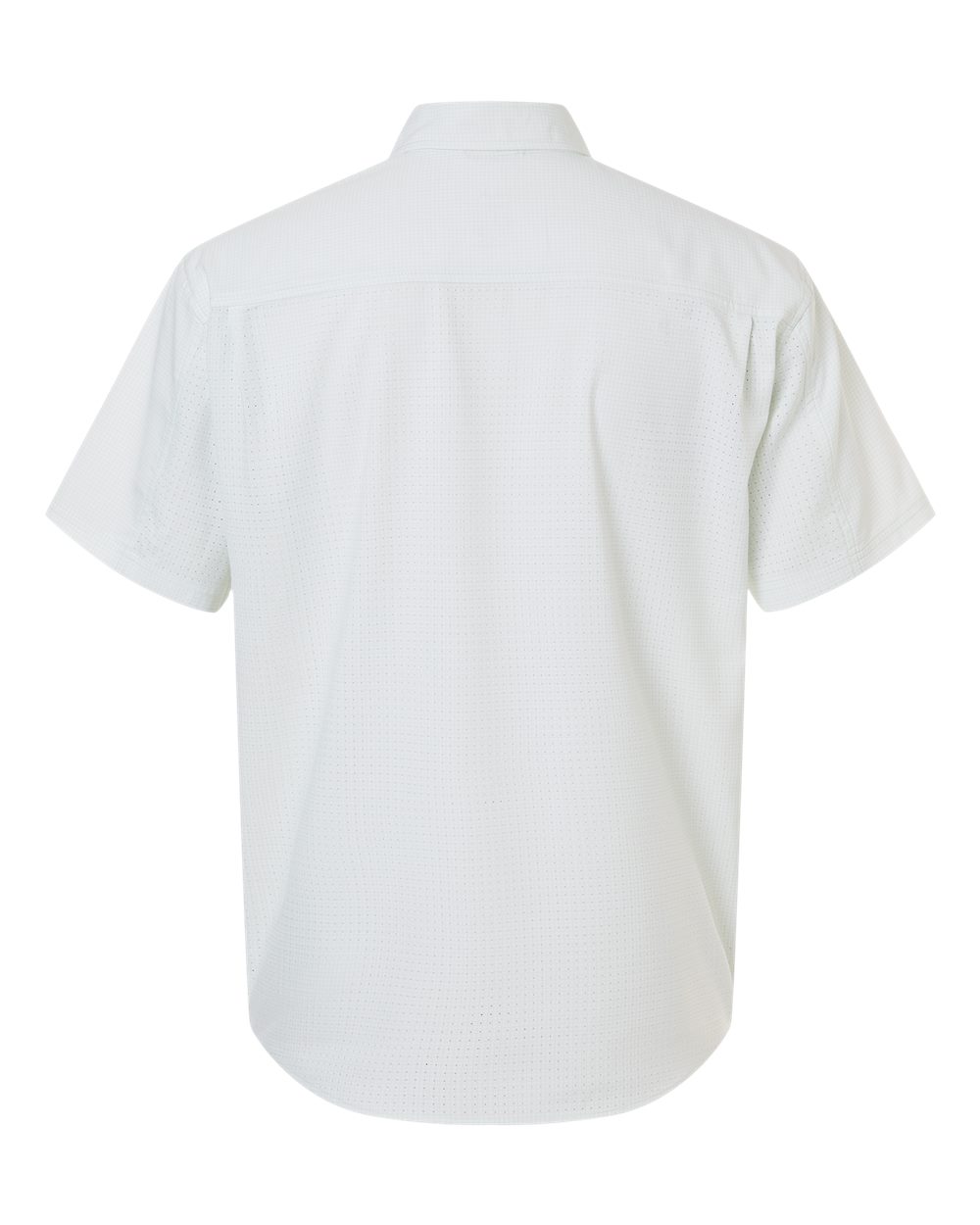 Rear View of Pale Algae Men's Tidepoint Printed Short Sleeve Shirt - H1500220 plain