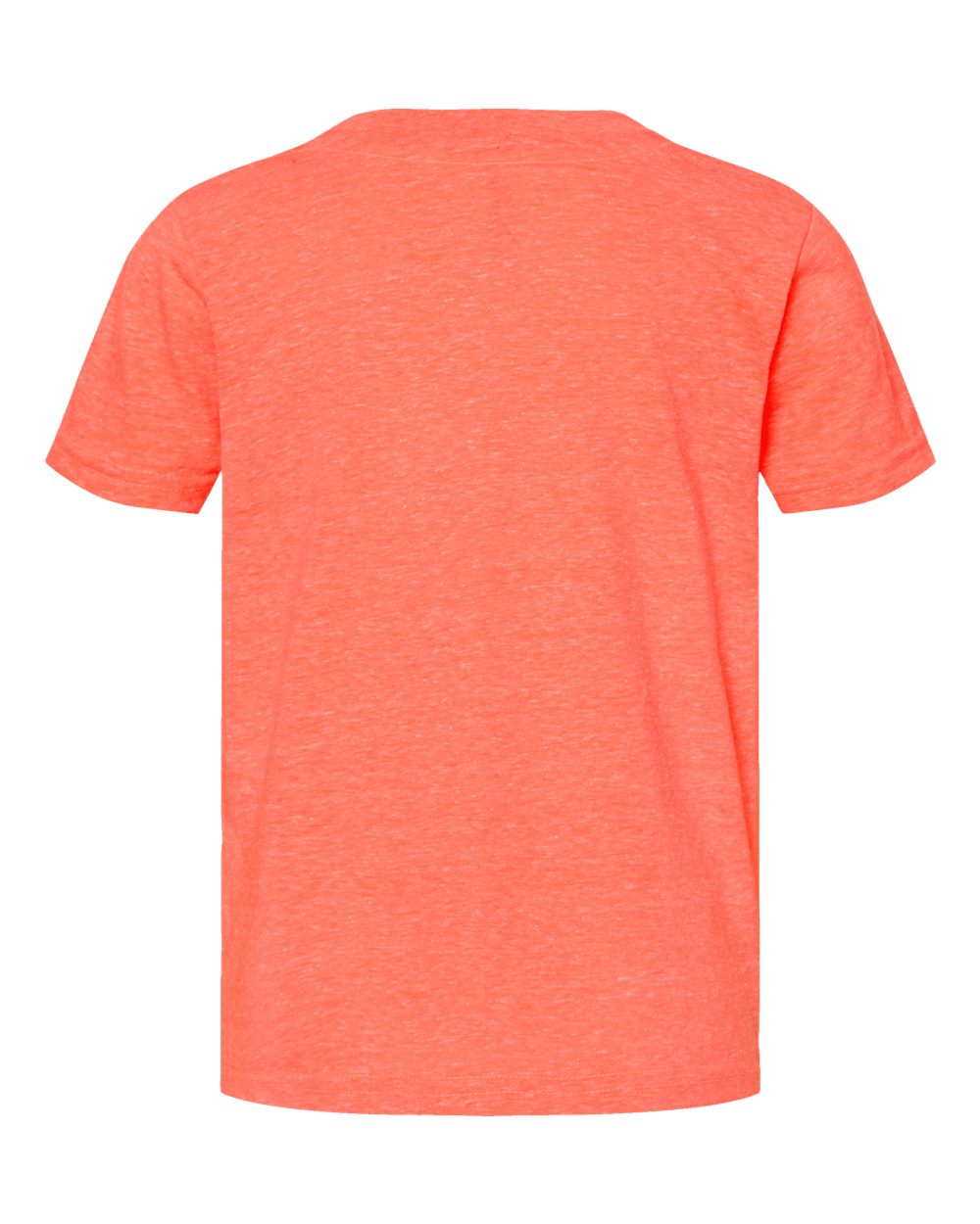 Front View of Papaya Melange Toddler Harborside Mélange T-Shirt - 3391