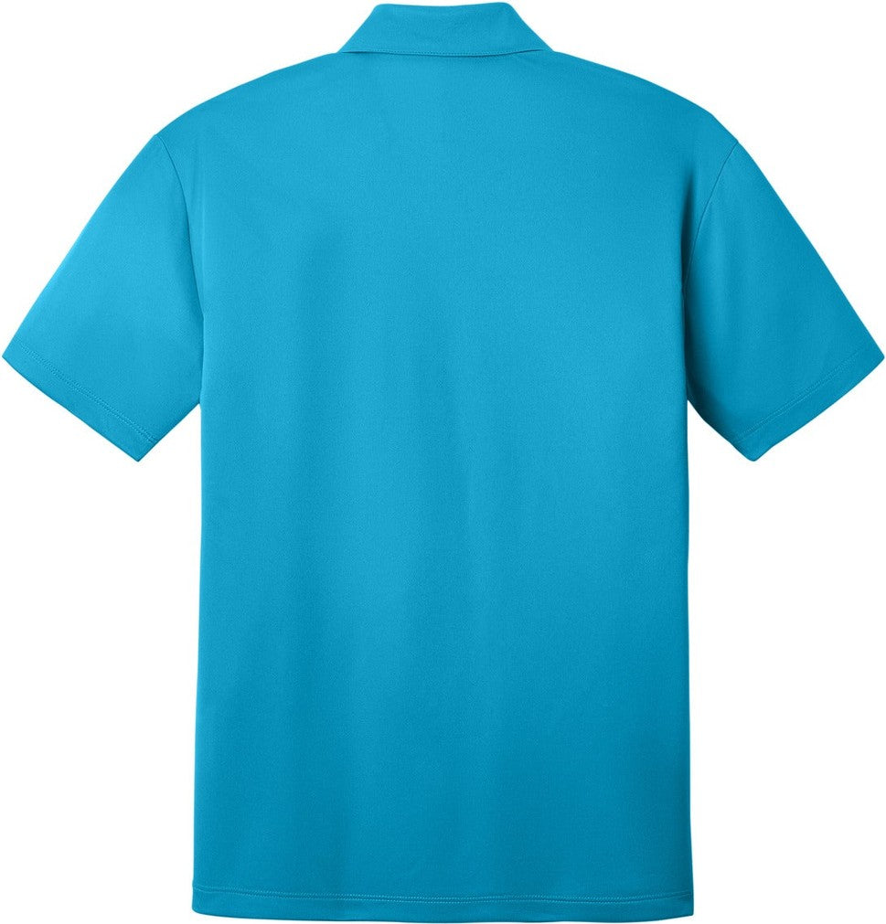 Rear View of ParcelBlue Port Authority Silk Touch Performance Polo. K540