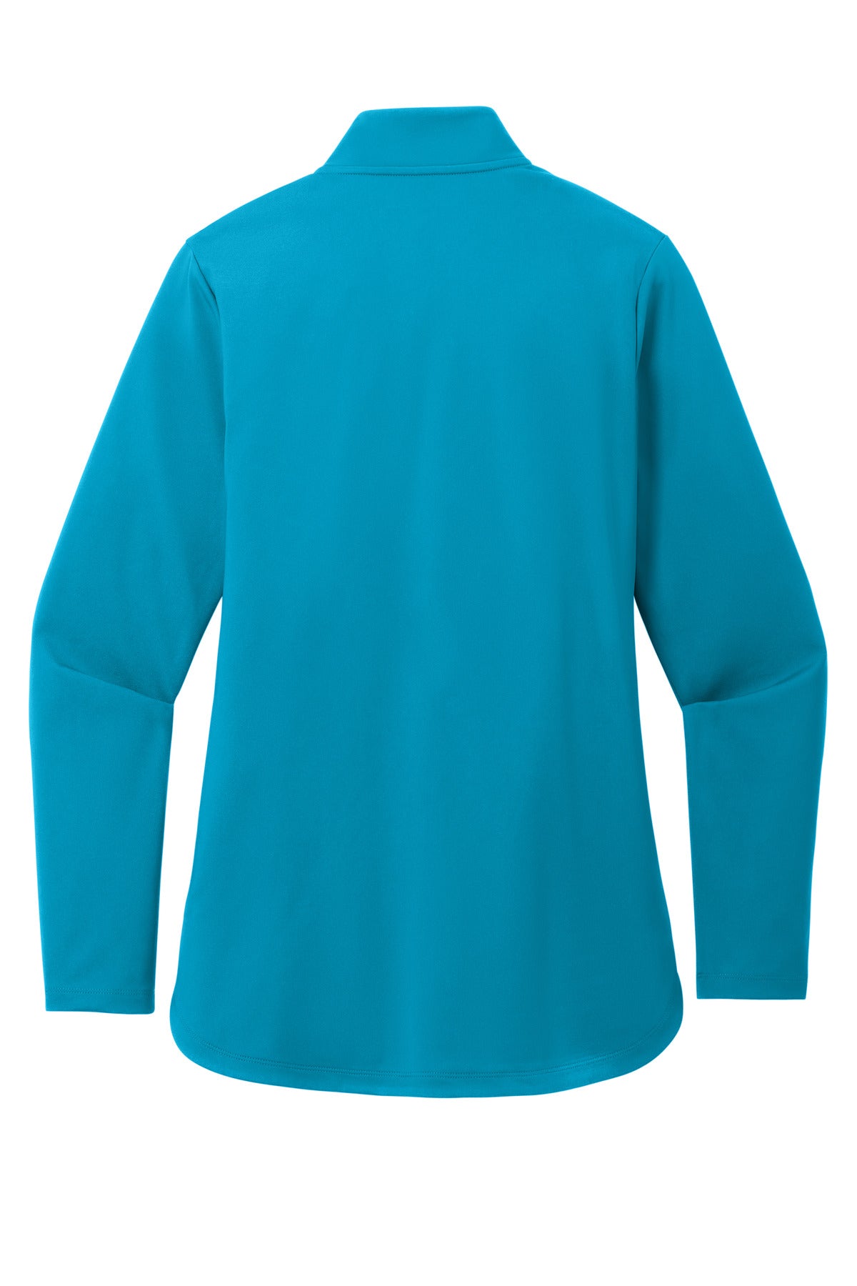 Front View of ParcelBlue Port Authority Women's C-FREE Double Knit 1/4-Zip LK880