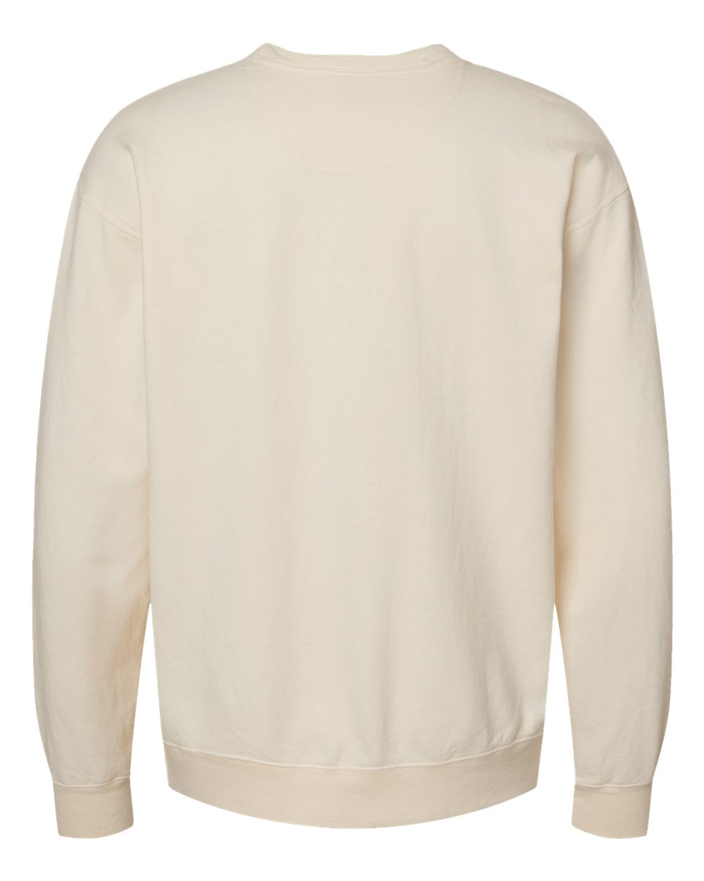 Front View of Parchment Garment-Dyed Crewneck Sweatshirt - GDH400