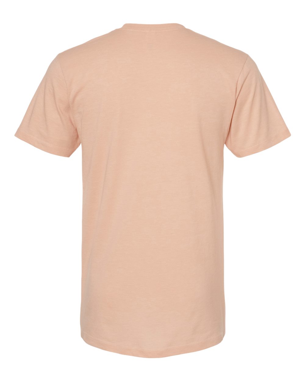 Front View of Peach Heather Premium Cotton Blend T-Shirt - 541