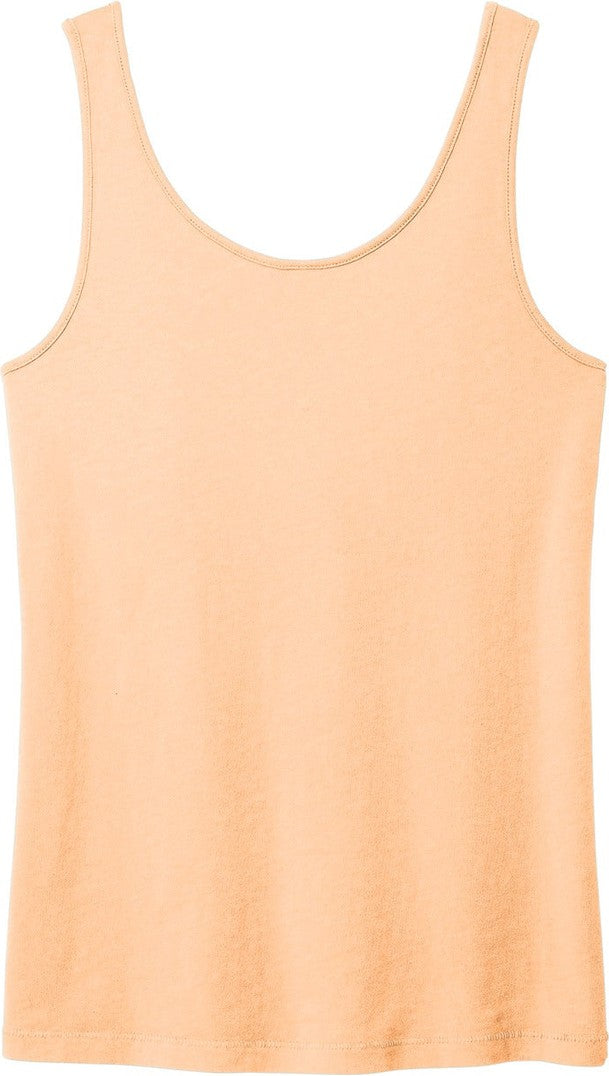 Rear View of Peach Port & Co Women's Beach Wash Garment-Dyed Tank LPC099TT