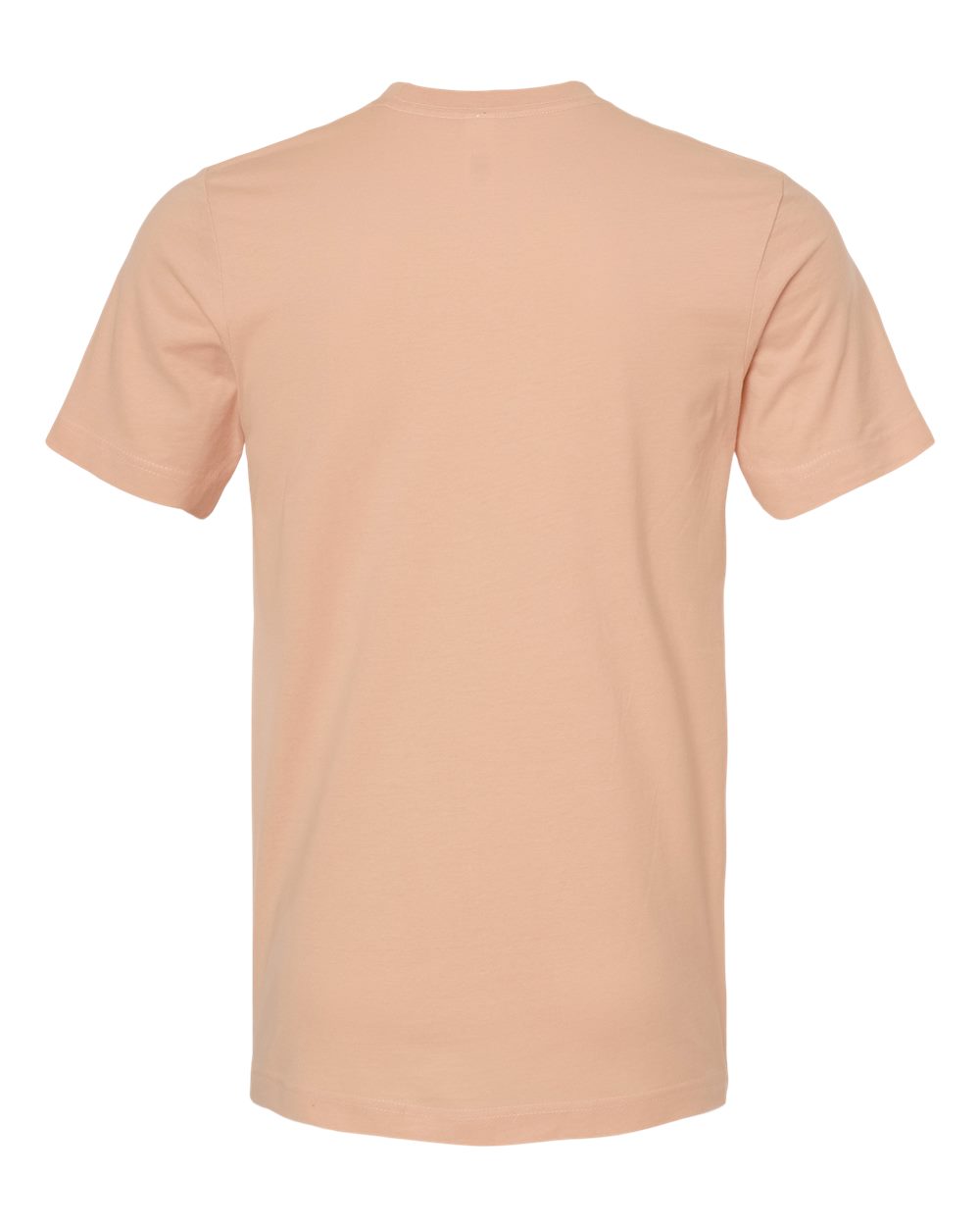 Front View of Peach Premium Cotton T-Shirt - 502