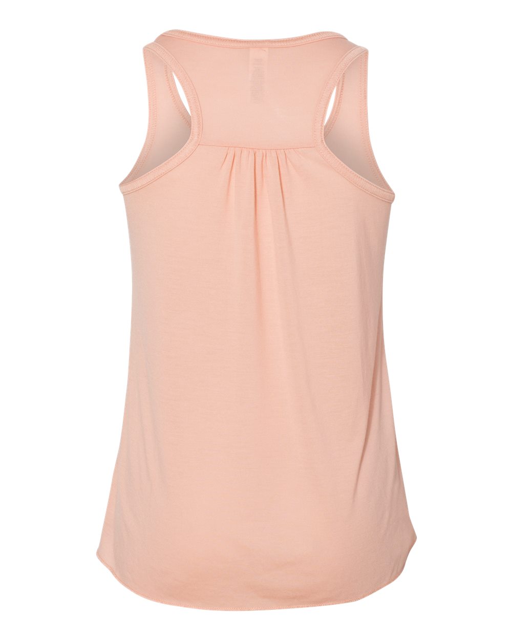 Front View of Peach Youth Flowy Racerback Tank - 8800Y