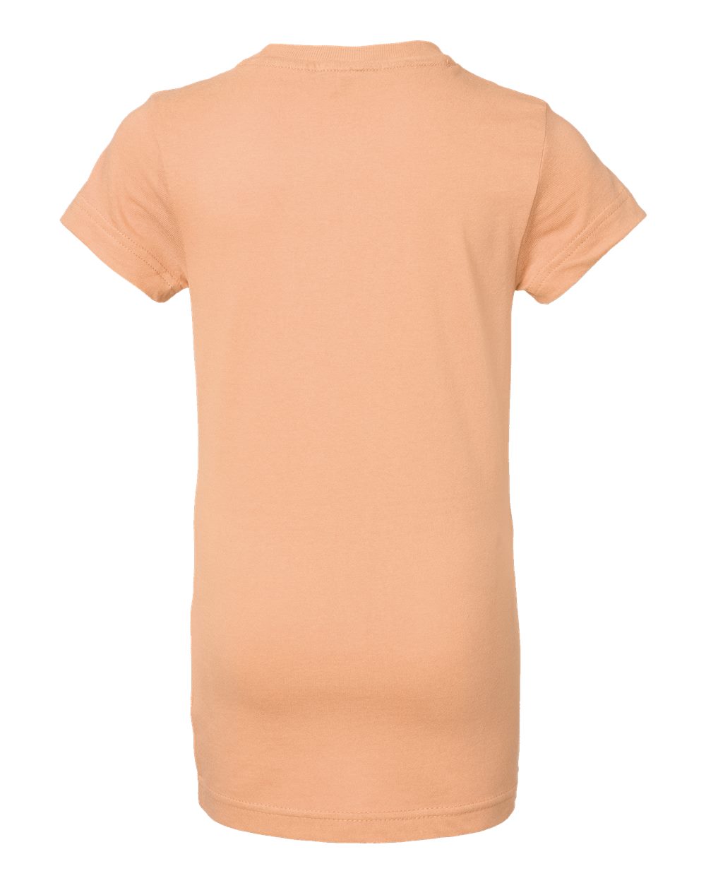 Front View of Peachy Girls' Fine Jersey Tee - 2616