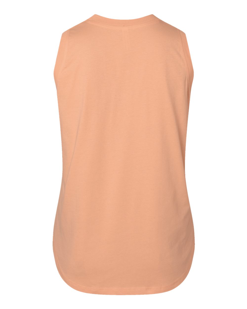 Front View of Peachy Women's Curvy Relaxed Fine Jersey Tank - 3892