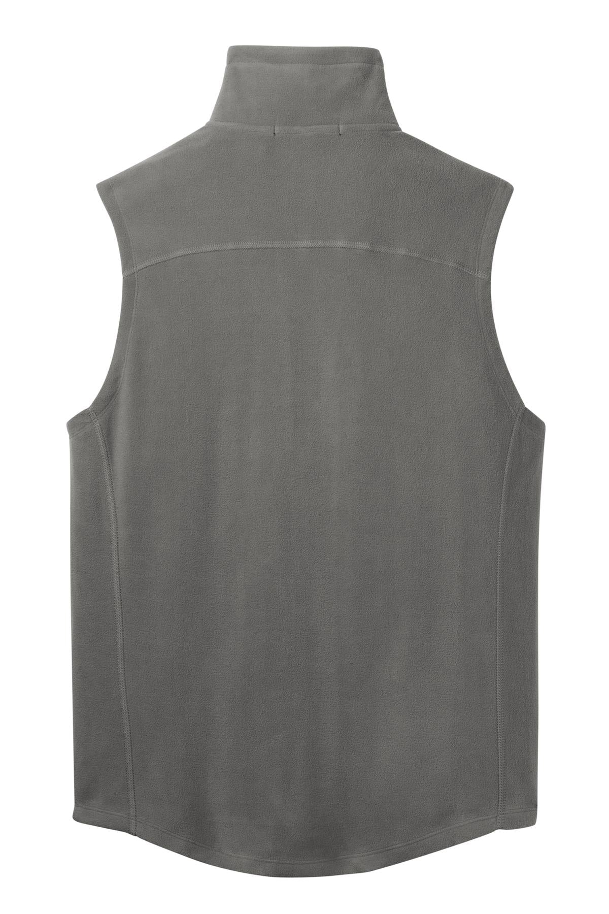 Pearl Grey Port Authority Microfleece Vest. F226