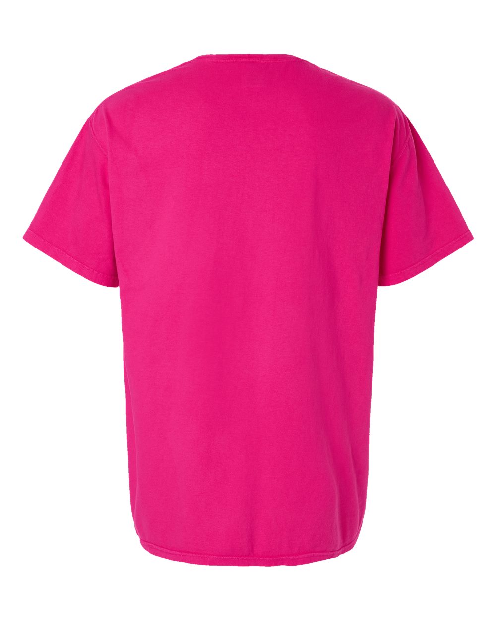 Front View of Peony Pink Garment-Dyed T-Shirt - GDH100