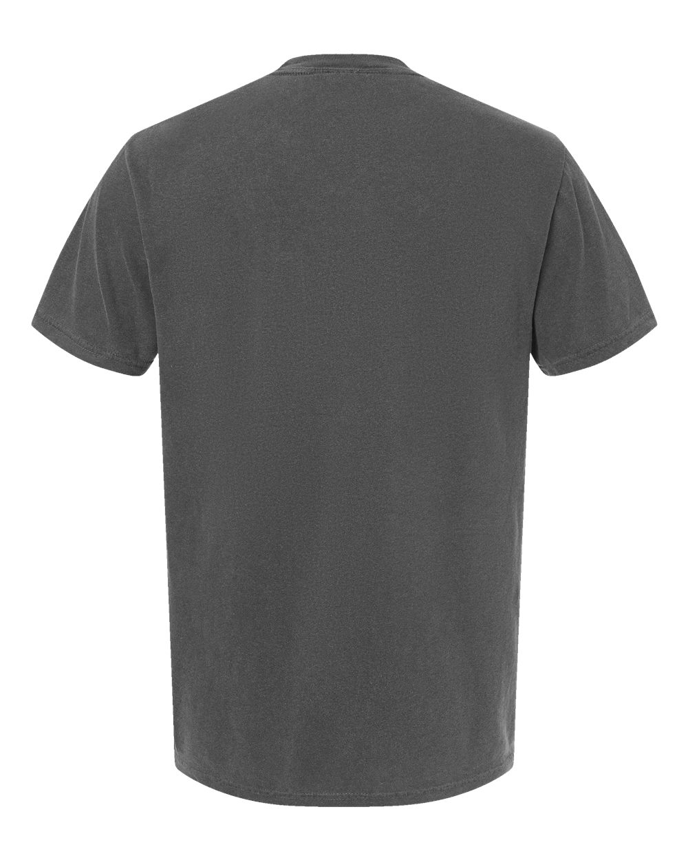 Front View of Pepper Garment-Dyed Heavyweight Pocket T-Shirt - 6030