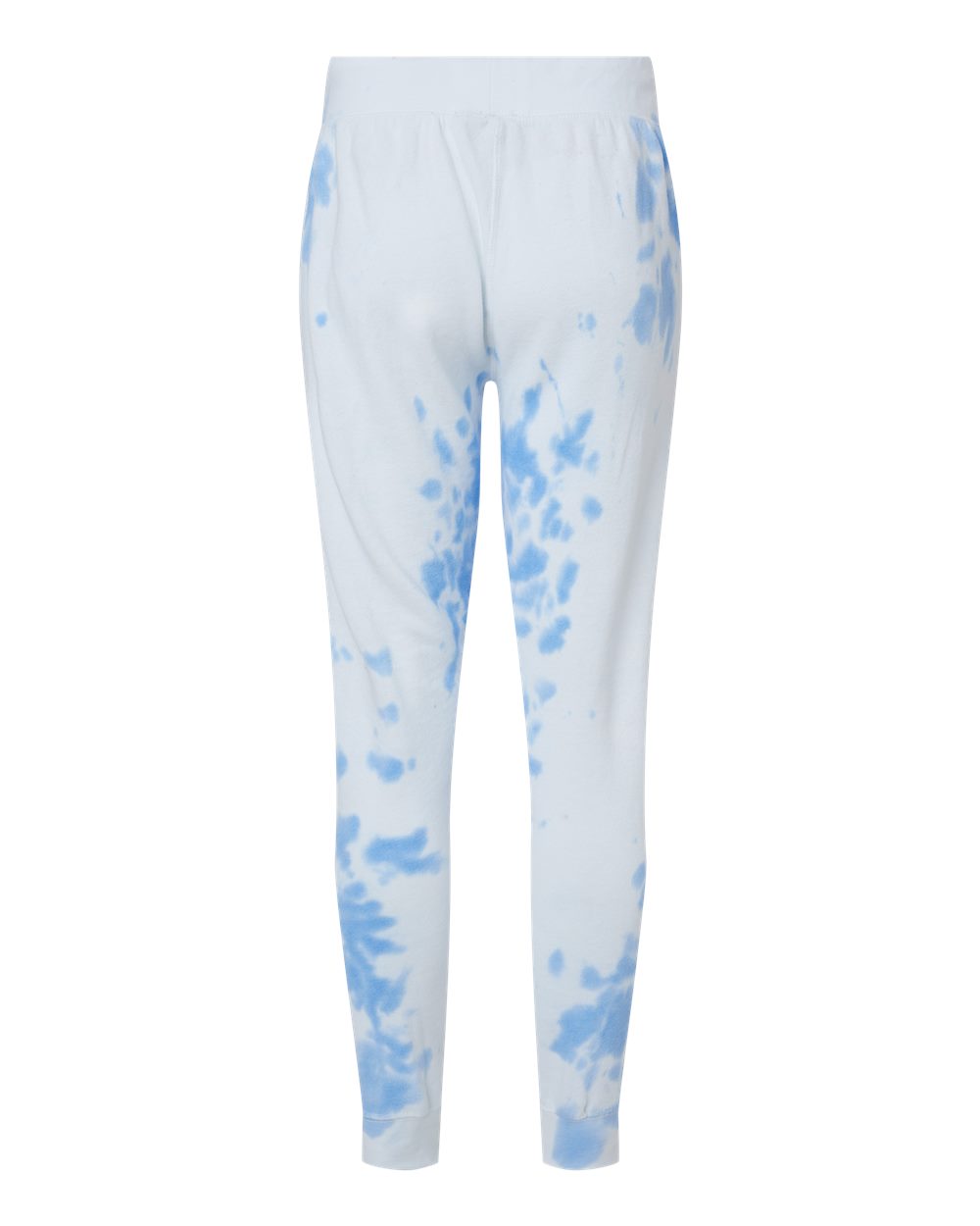 Front View of Periwinkle Tie Dye Tie-Dyed Fleece Joggers - 8884