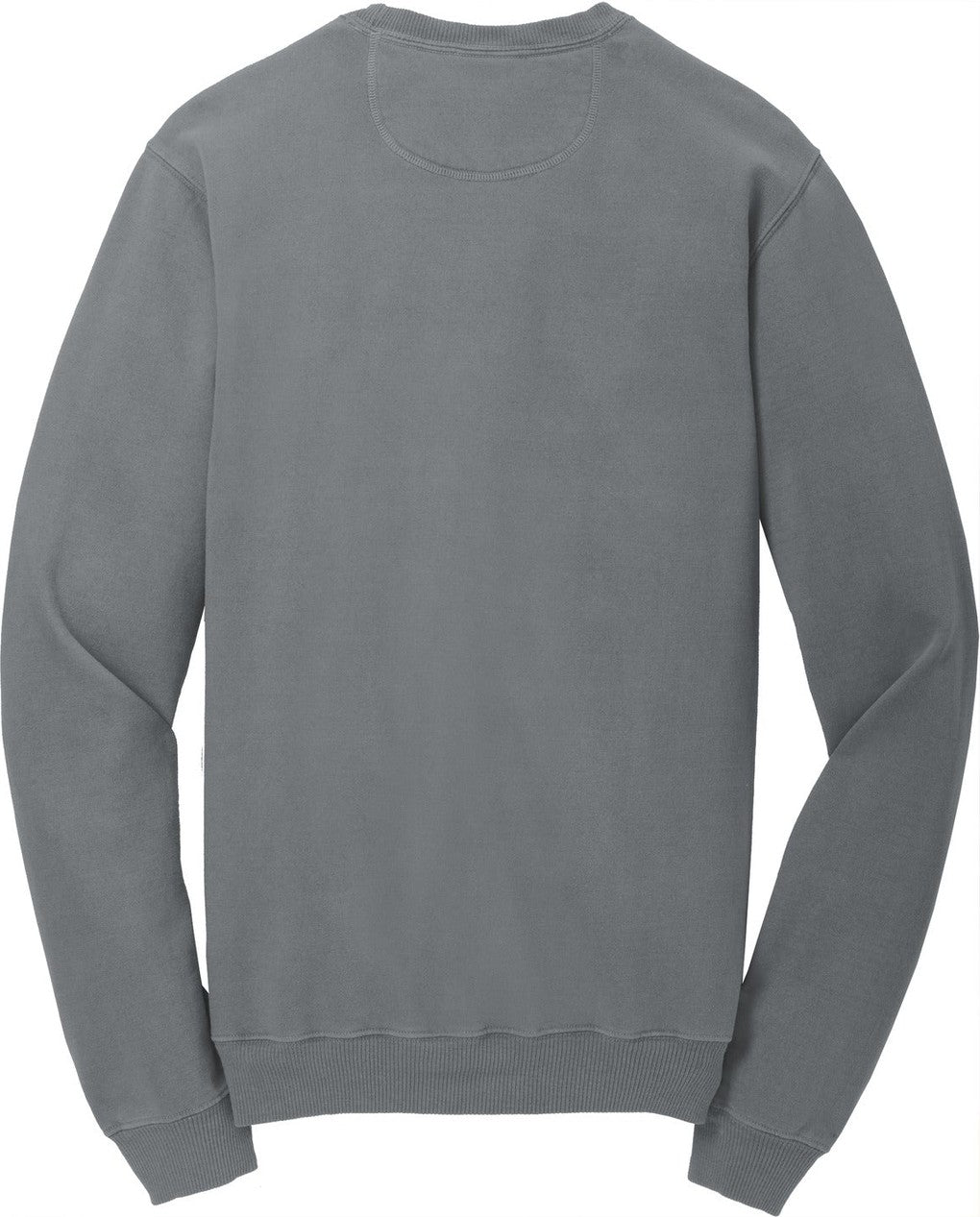 Rear View of Pewter Port & Co Beach Wash Garment-Dyed Crewneck Sweatshirt PC098