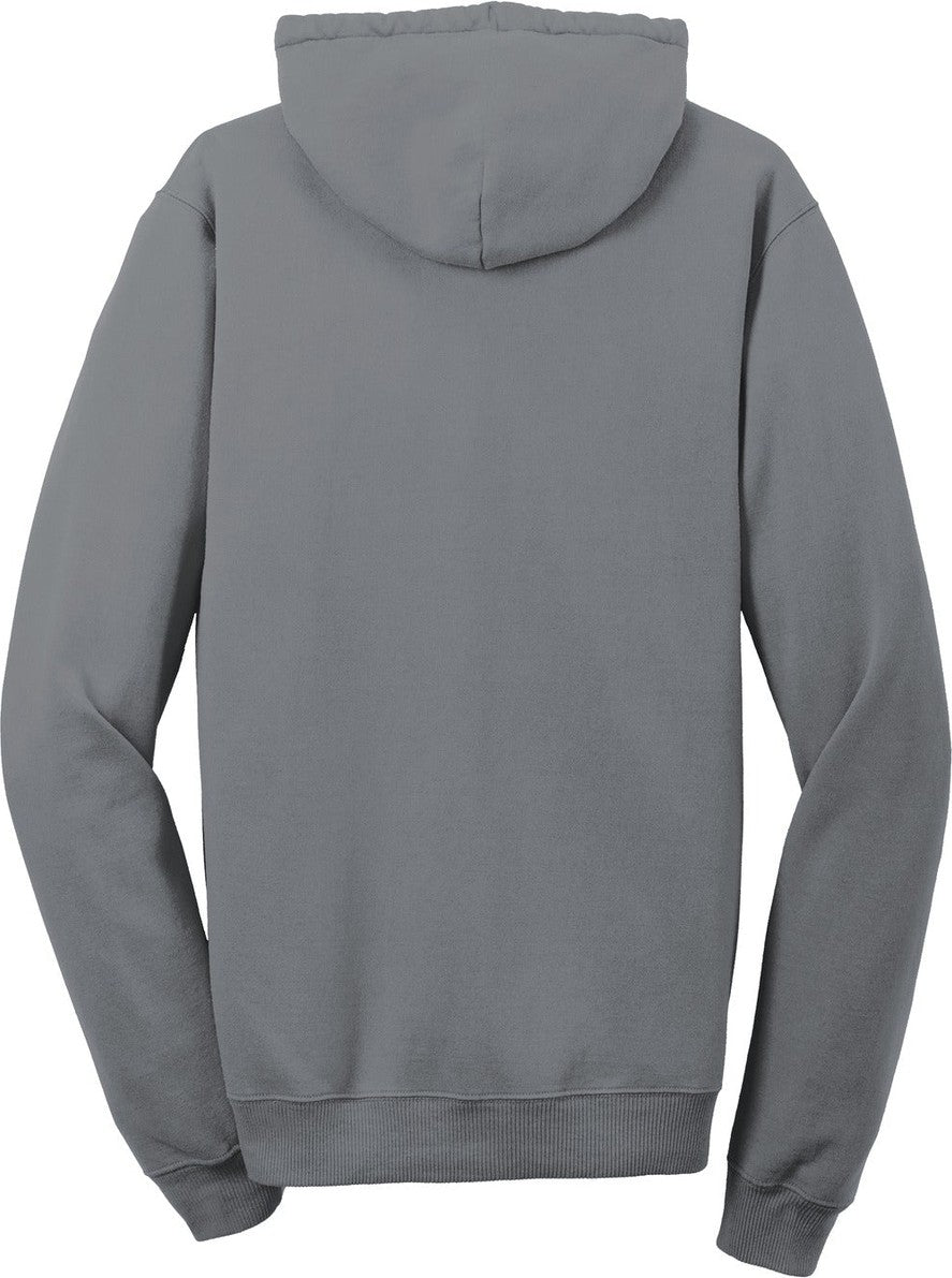 Front View of Pewter Port & Co Beach Wash Garment-Dyed Pullover Hooded Sweatshirt. PC098H