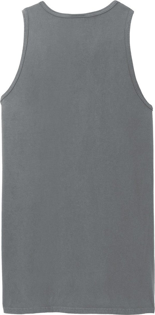 Front View of Pewter Port & Co Beach Wash Garment-Dyed Tank. PC099TT