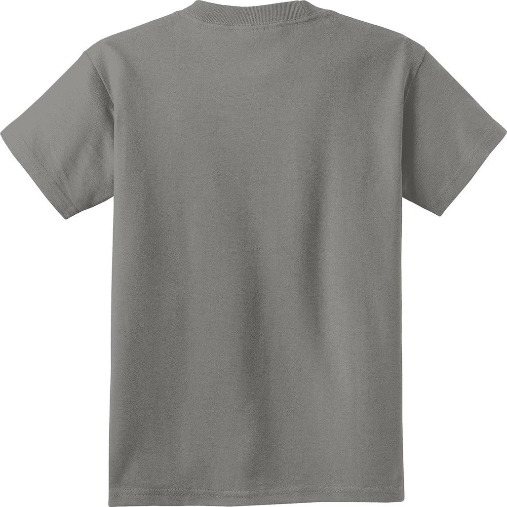 Front View of Pewter Port & Co Youth Beach Wash Garment-Dyed Tee. PC099Y