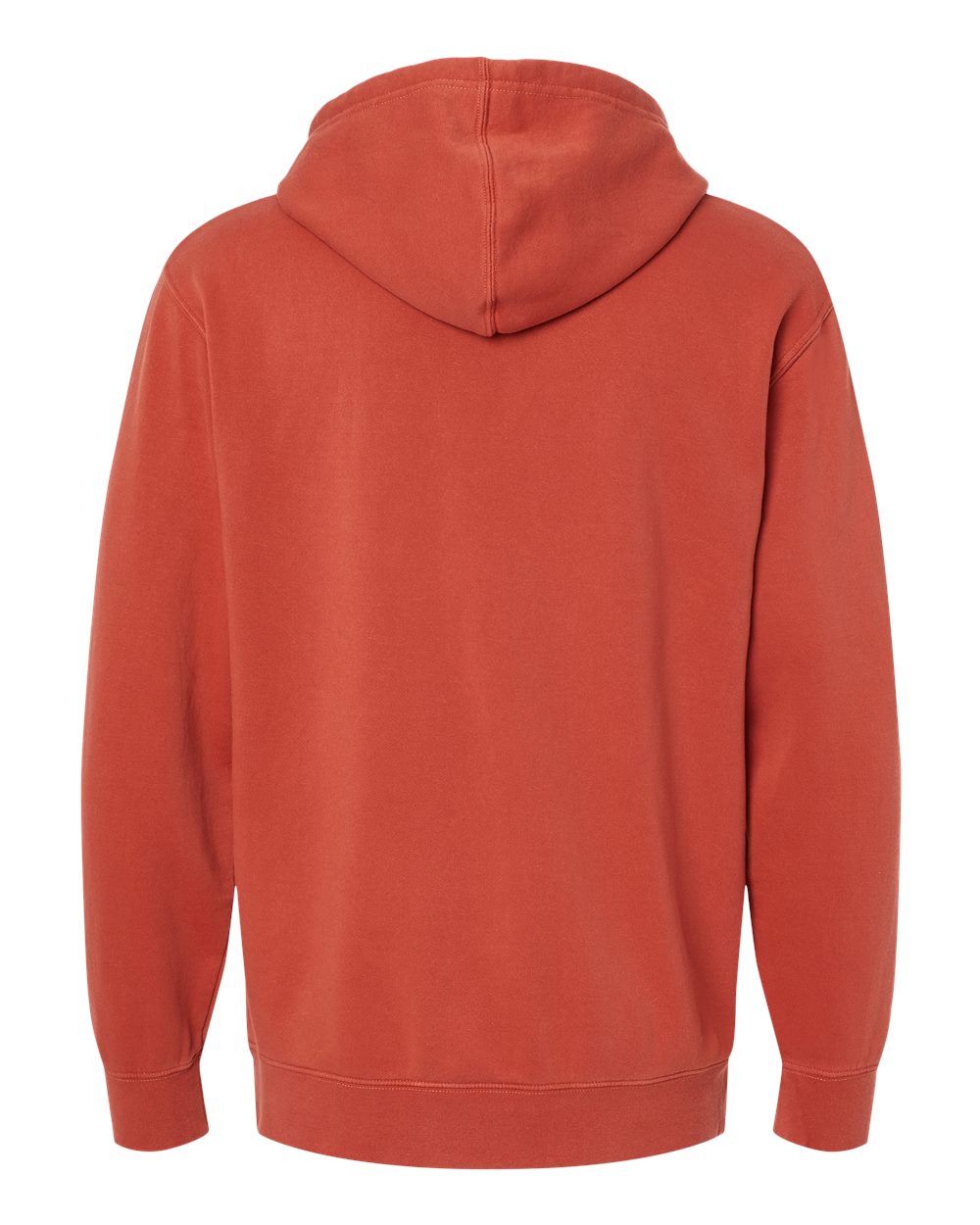Front View of Pigment Amber Midweight Pigment-Dyed Hooded Sweatshirt - PRM4500