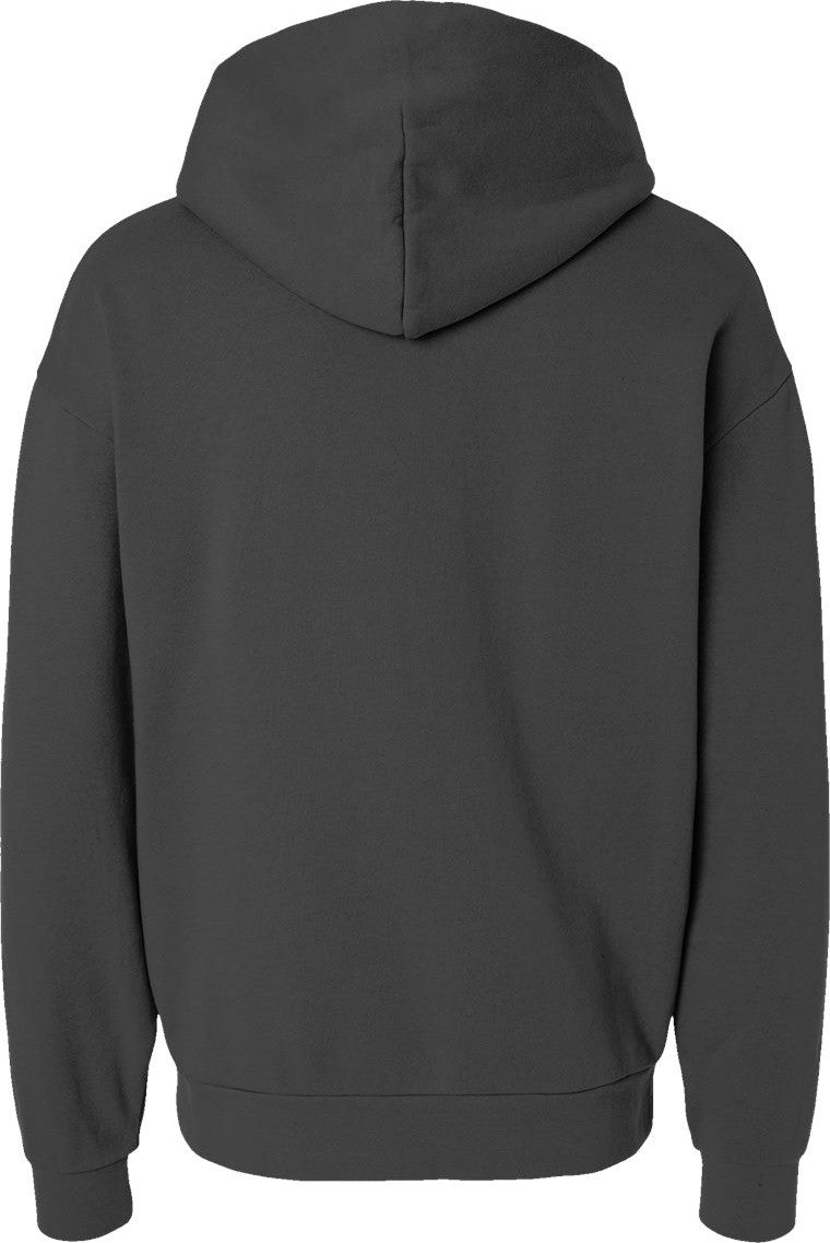 Front View of Pigment Black Avenue Hooded Sweatshirt - IND280SL
