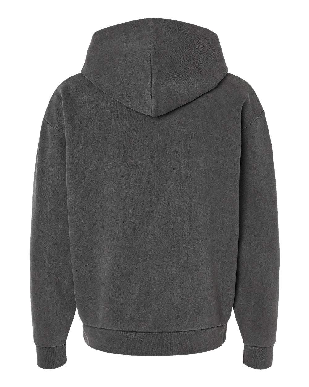 Front View of Pigment Black Mainstreet Hooded Sweatshirt - IND420XD