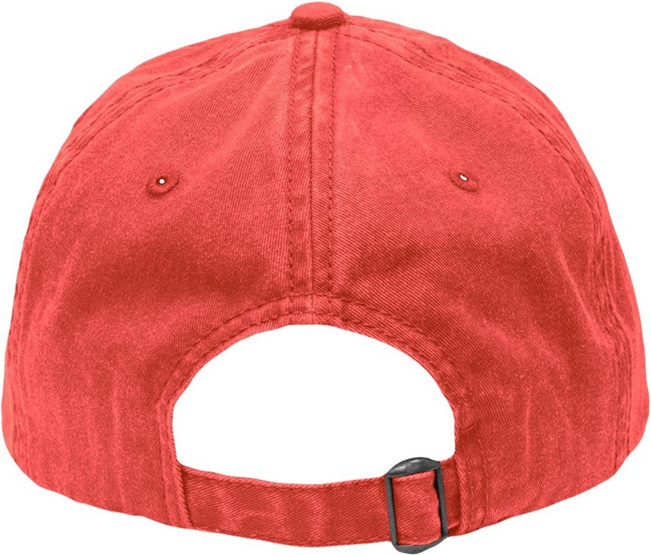 Front View of Pigment Red Dad Hat Fit - SP1700