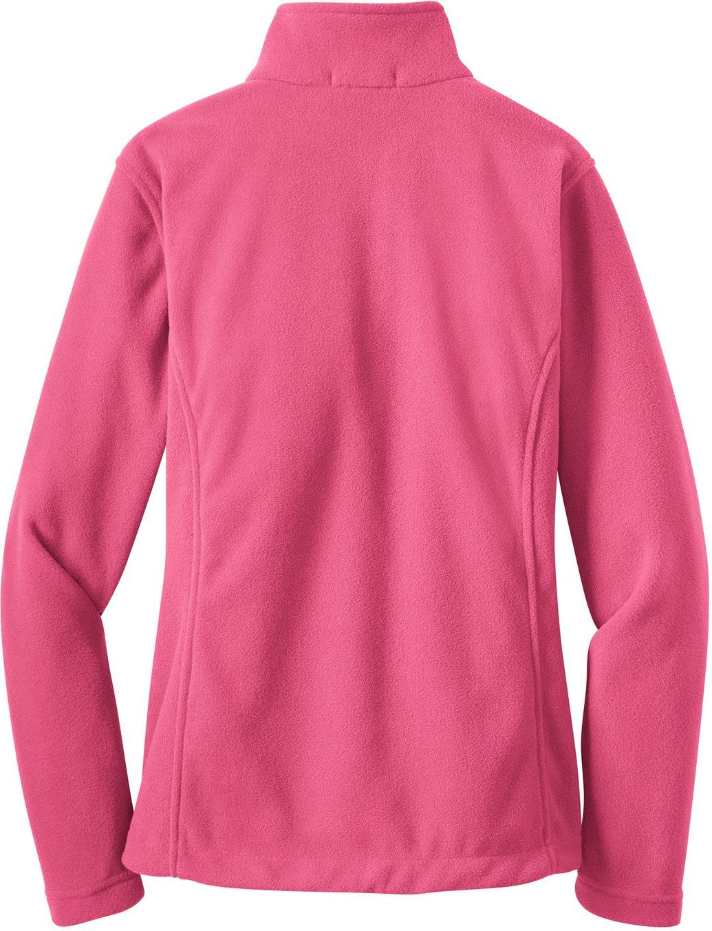 Front View of Pink Blossom Port Authority Women's Value Fleece Jacket. L217