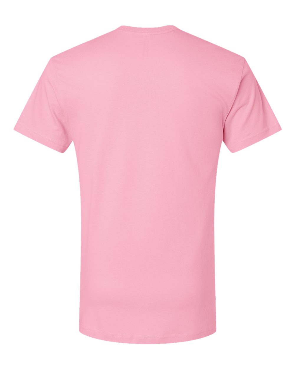 Front View of Pink Fine Jersey Tee - 6901
