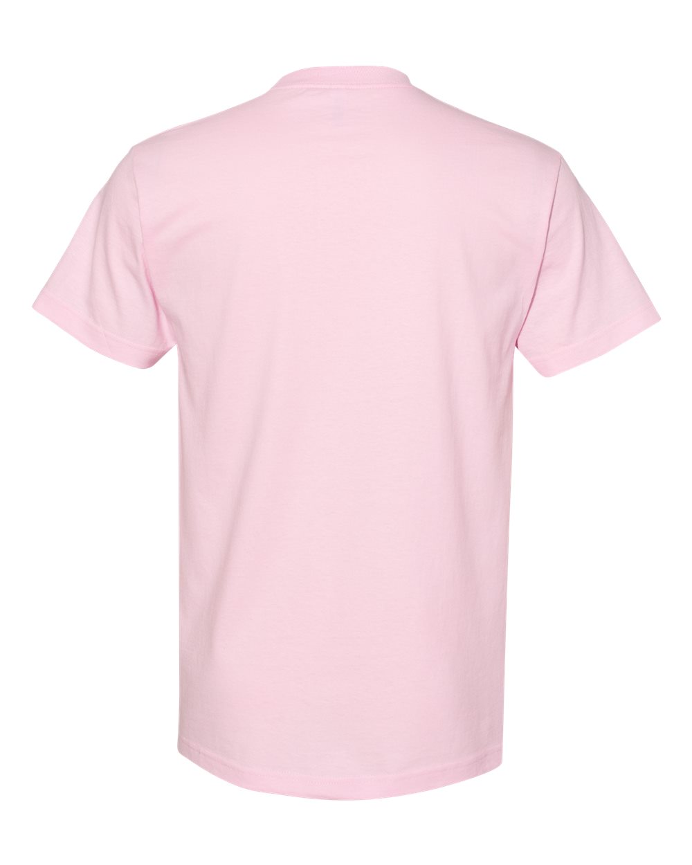 Front View of Pink Heavyweight Cotton Tee - 1301