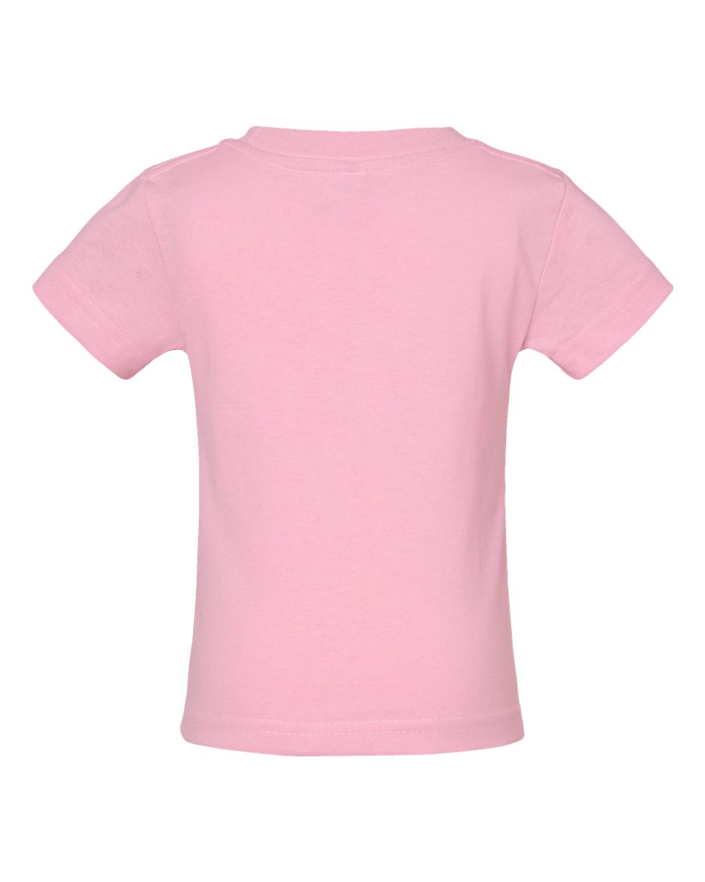 Front View of Pink Infant Cotton Jersey Tee - 3401