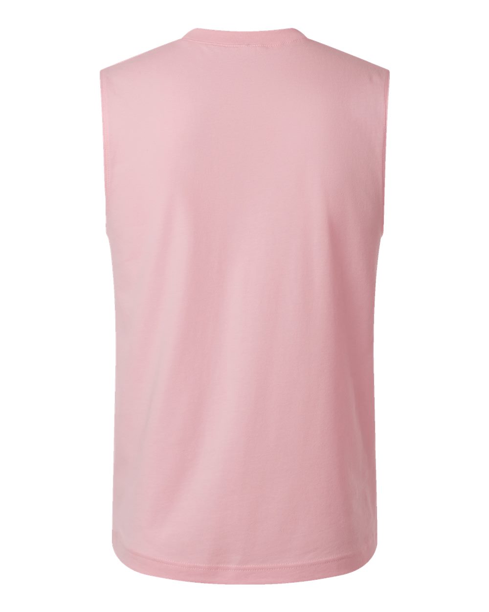 Front View of Pink Jersey Muscle Tank - 3483
