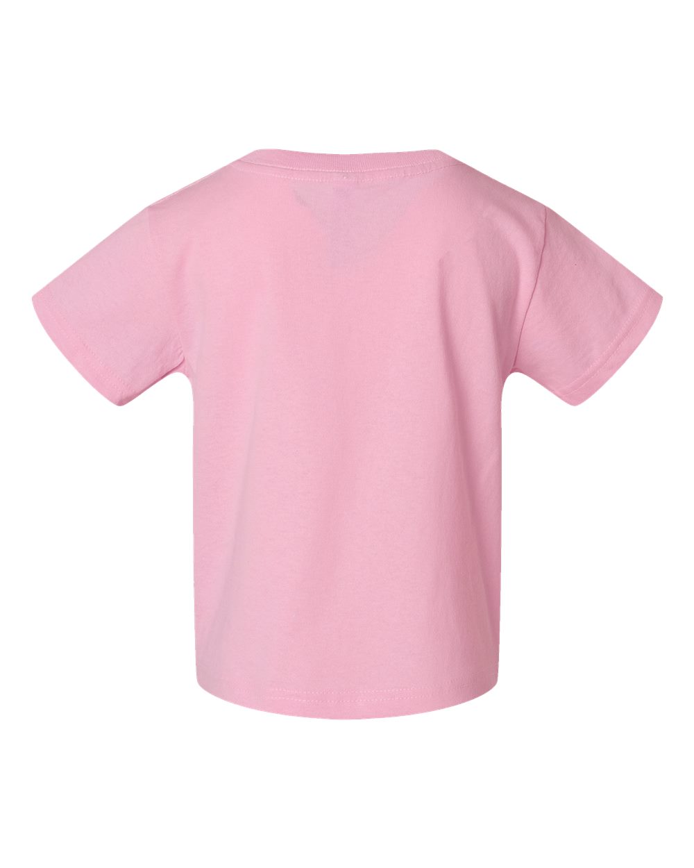 Front View of Pink Juvy Youth Short Sleeve T-Shirt - 3301J