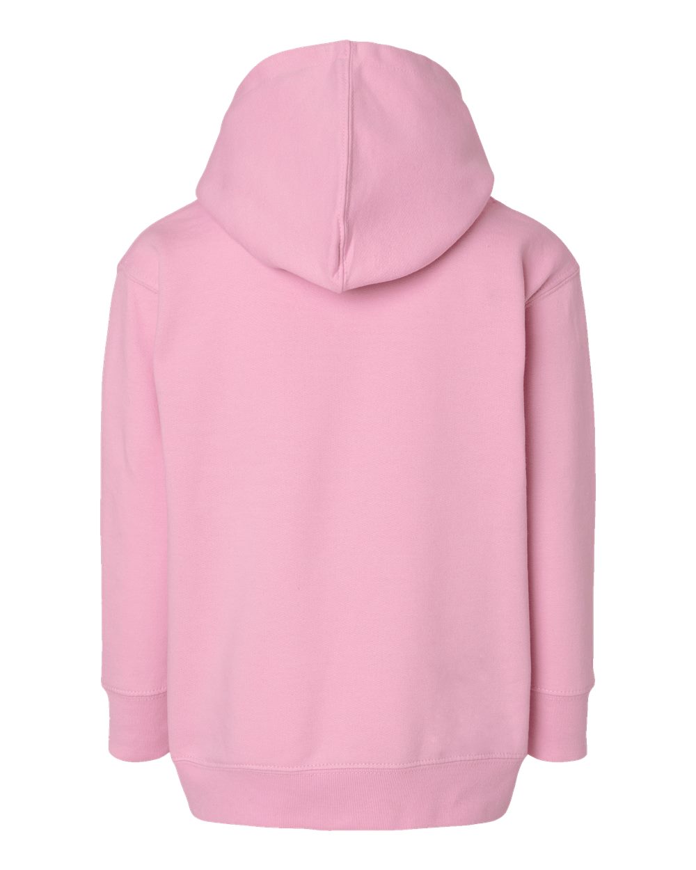 Front View of Pink Toddler Full-Zip Fleece Hoodie - 3346