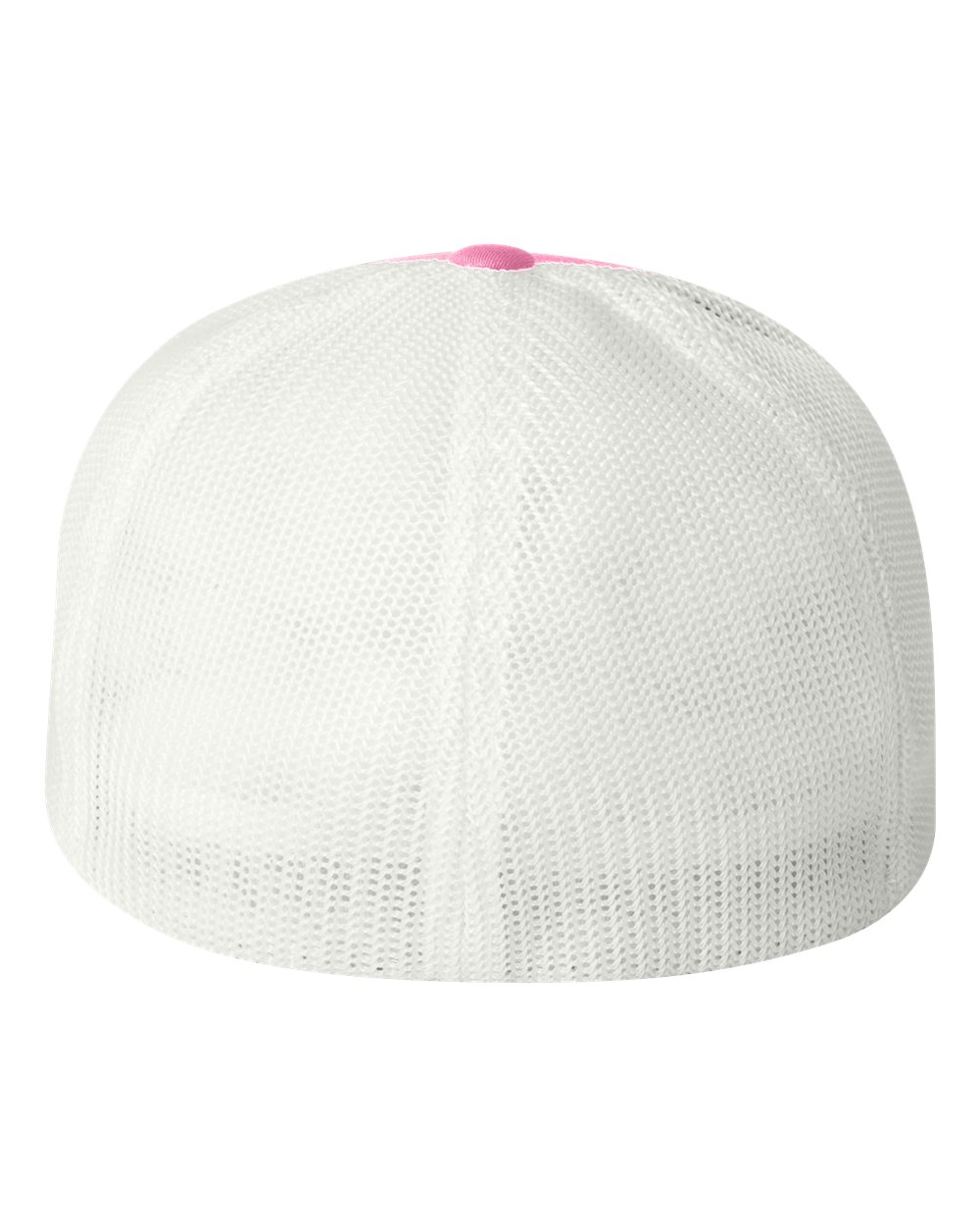 Front View of Pink/ White Trucker Cap - 6511
