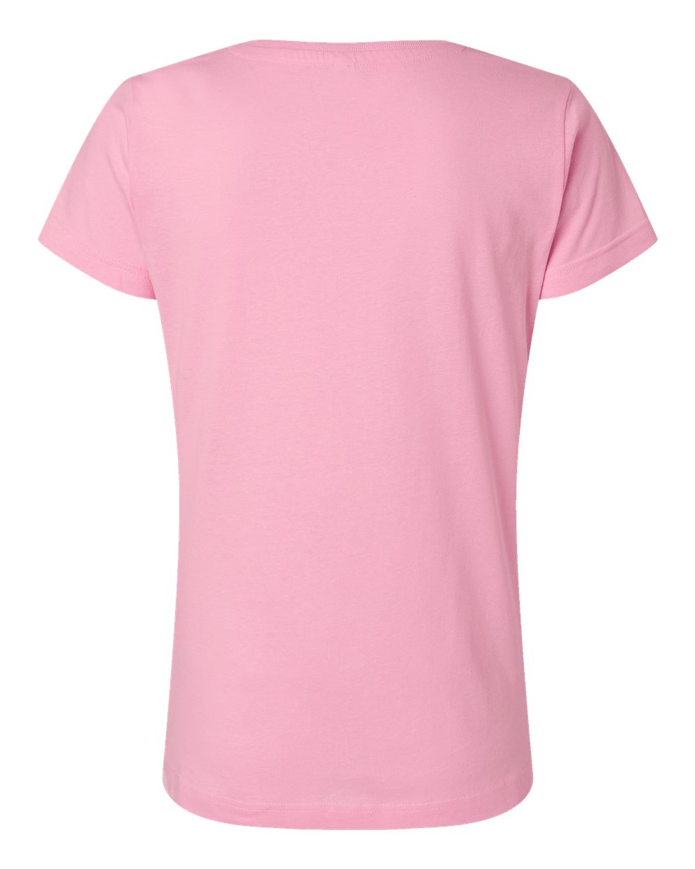 Front View of Pink Women's Fine Jersey Tee - 3516