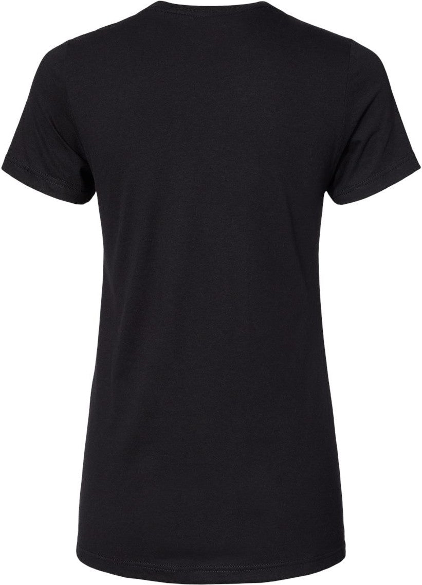 Front View of Pitch Black Softstyle® Women's CVC T-Shirt - 64001LCVC