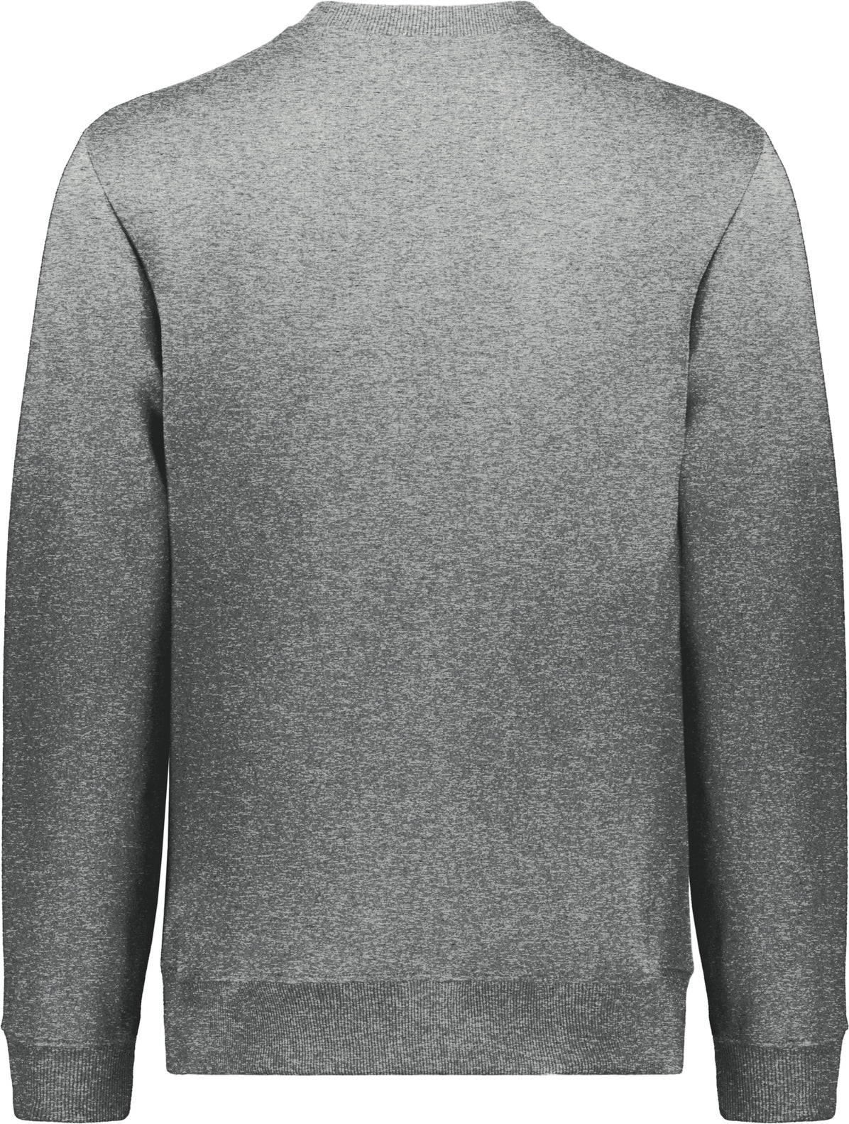 Rear View of PLATINUM HEATHER ALL-DAY CORE BASIC FLEECE CREW