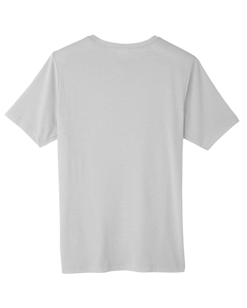 Front View of Platinum Unisex Fusion ChromaSoft™ Performance T-Shirt - CE111