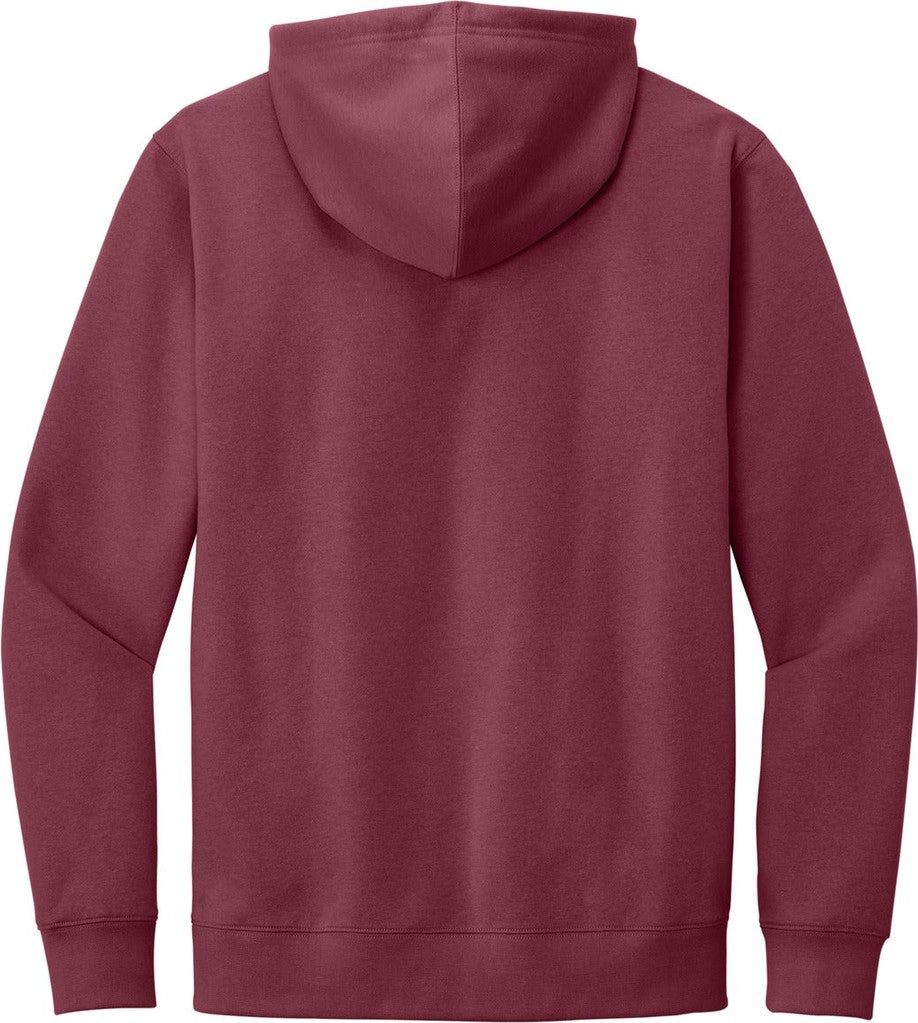 Front View of Plum District V.I.T. Fleece Hoodie DT6100