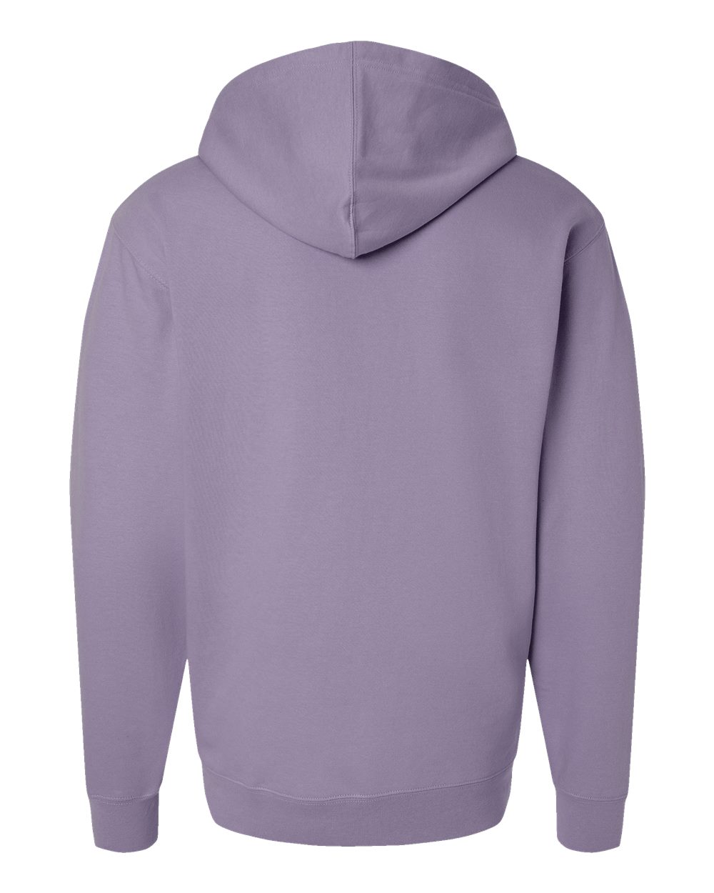 Front View of Plum Midweight Hooded Sweatshirt - SS4500