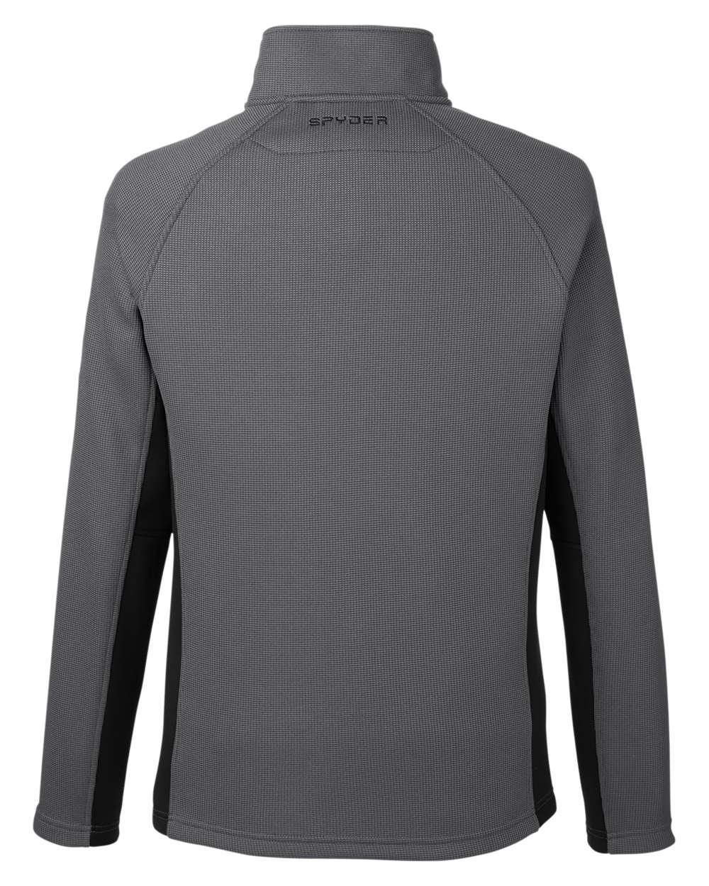 Rear View of Polar/ Black Constant Half-Zip Sweater - S16561