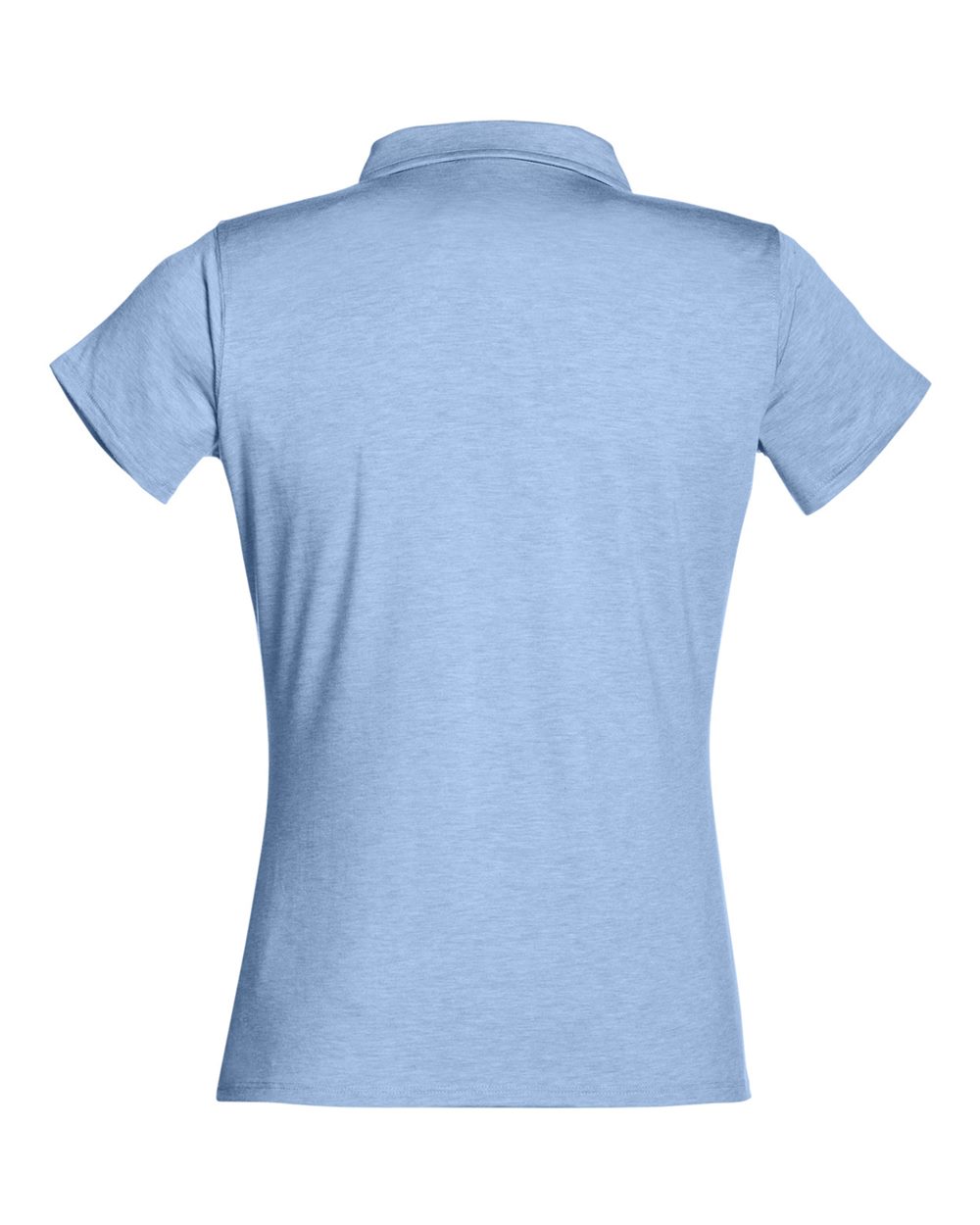 Rear View of Polar Heather Women's Air Lightweight Polo - TW938
