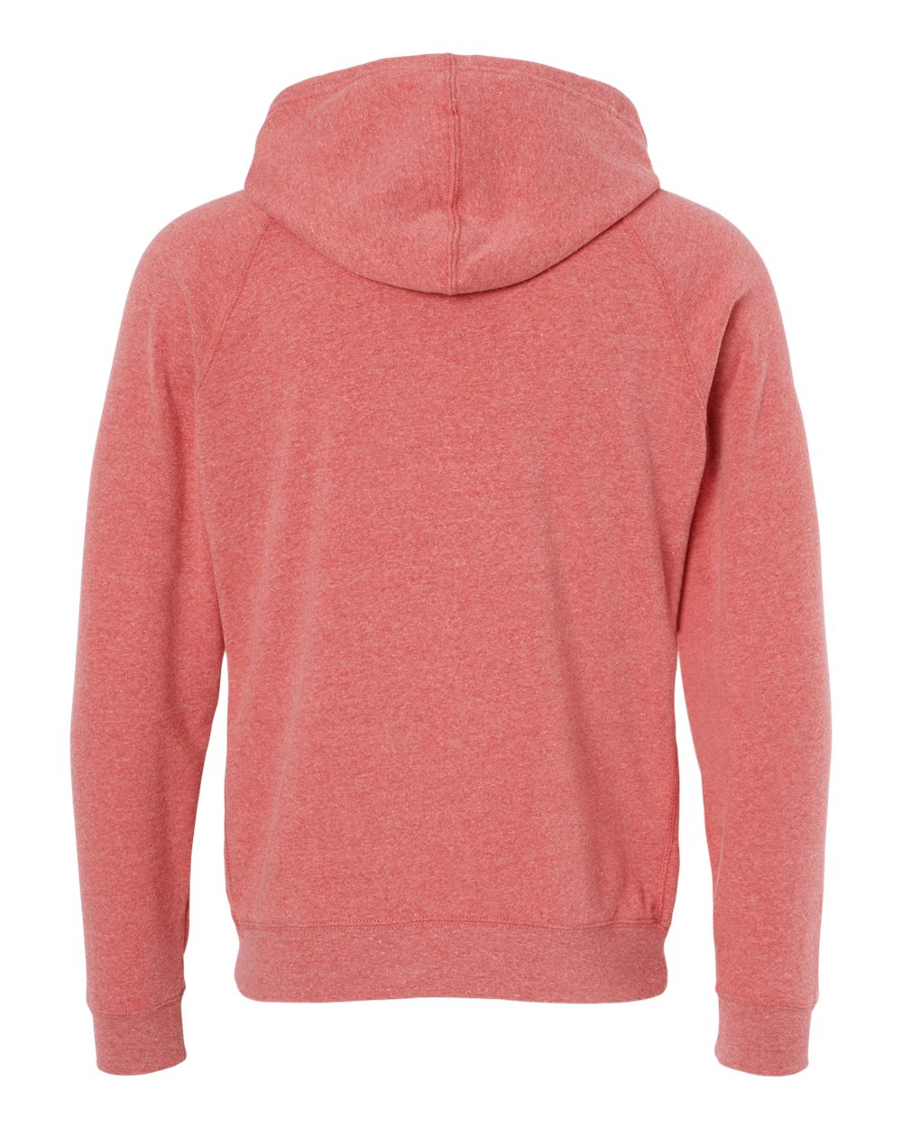 Front View of Pomegranate Special Blend Raglan Hooded Sweatshirt - PRM33SBP