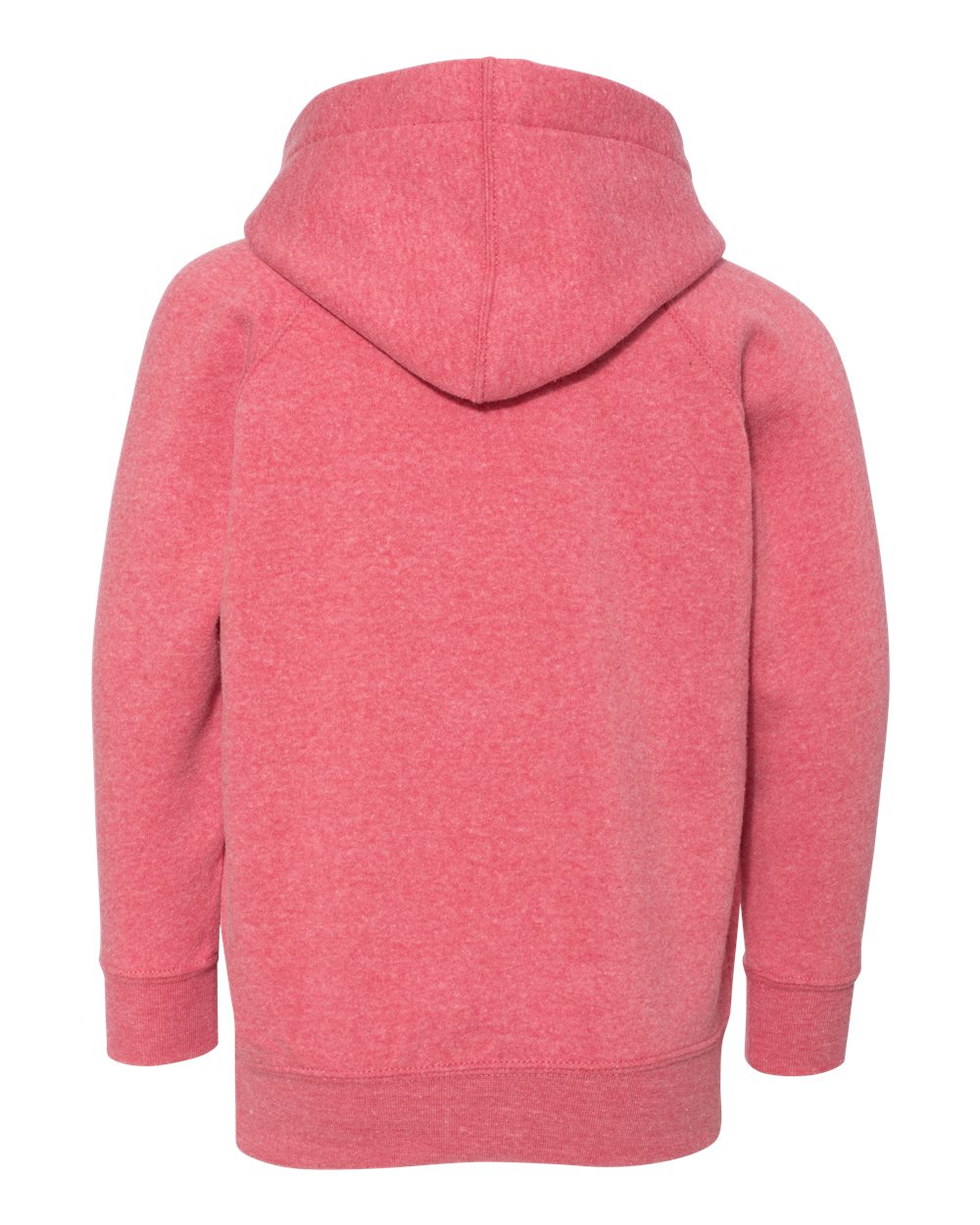 Front View of Pomegranate Toddler Special Blend Hooded Raglan Sweatshirt - PRM10TSB